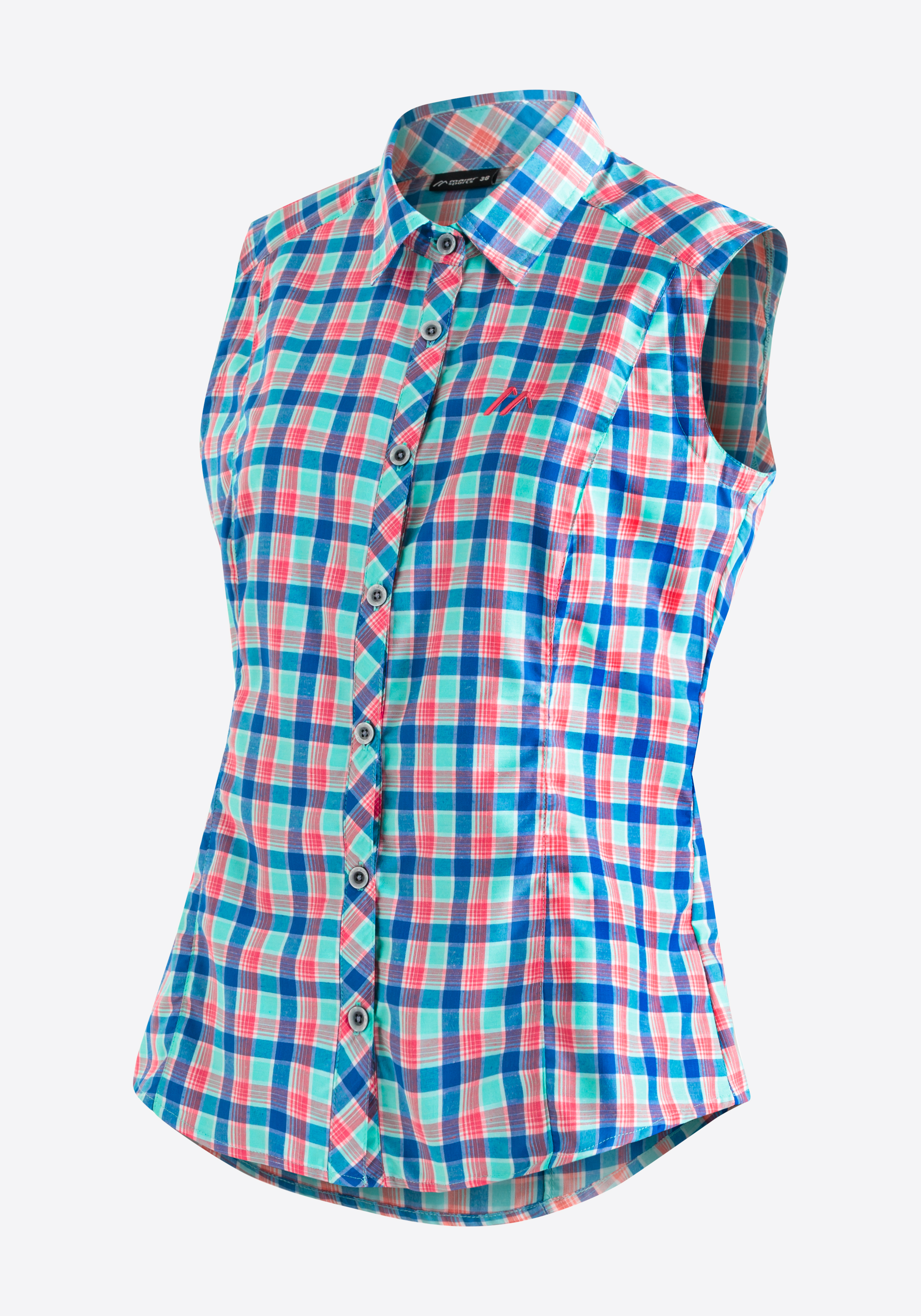 blue red check