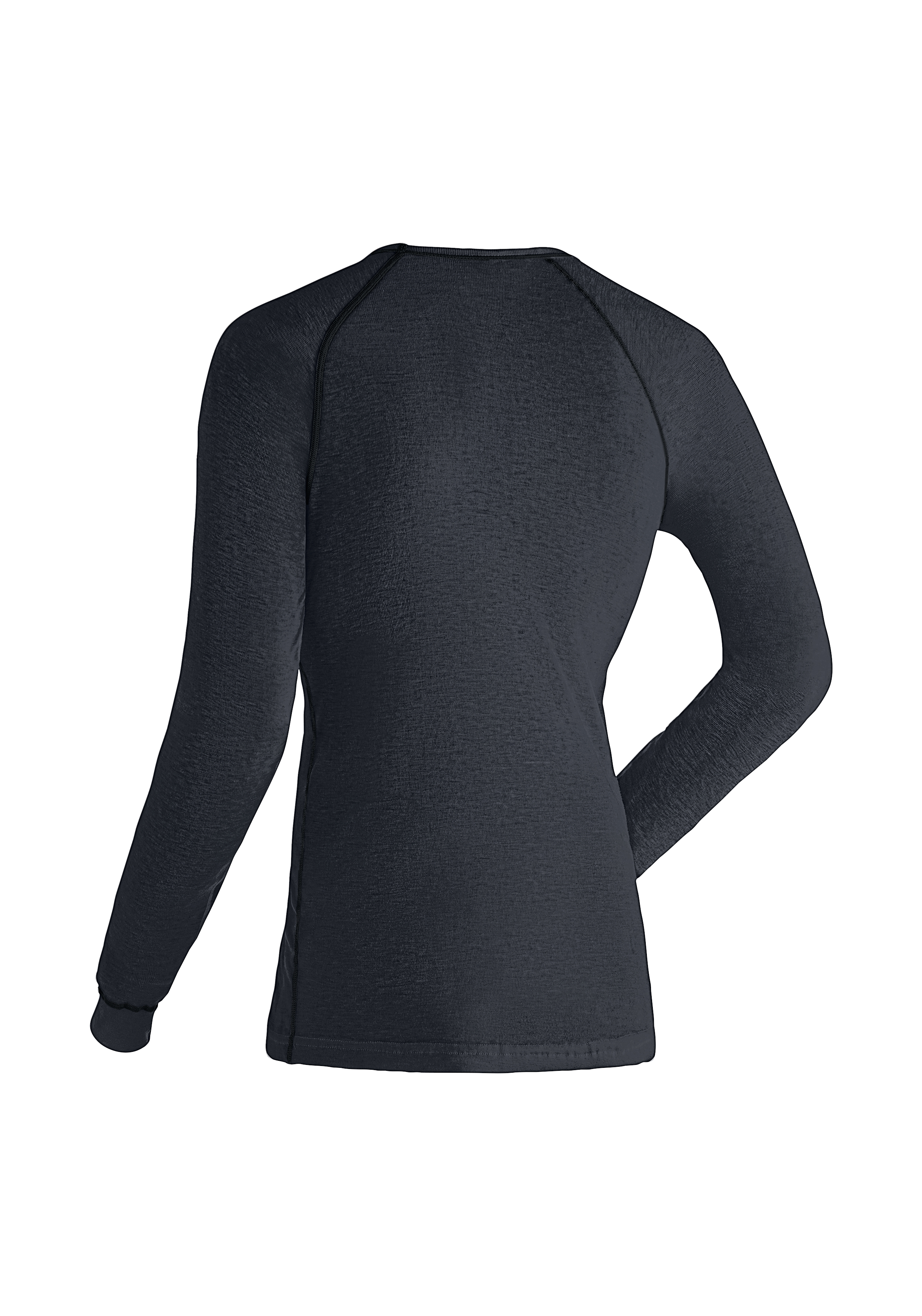 Adrian Langarmshirt, Raglan-Ärmel, Dunkelgrau, Stretchstoff, Sportshirt