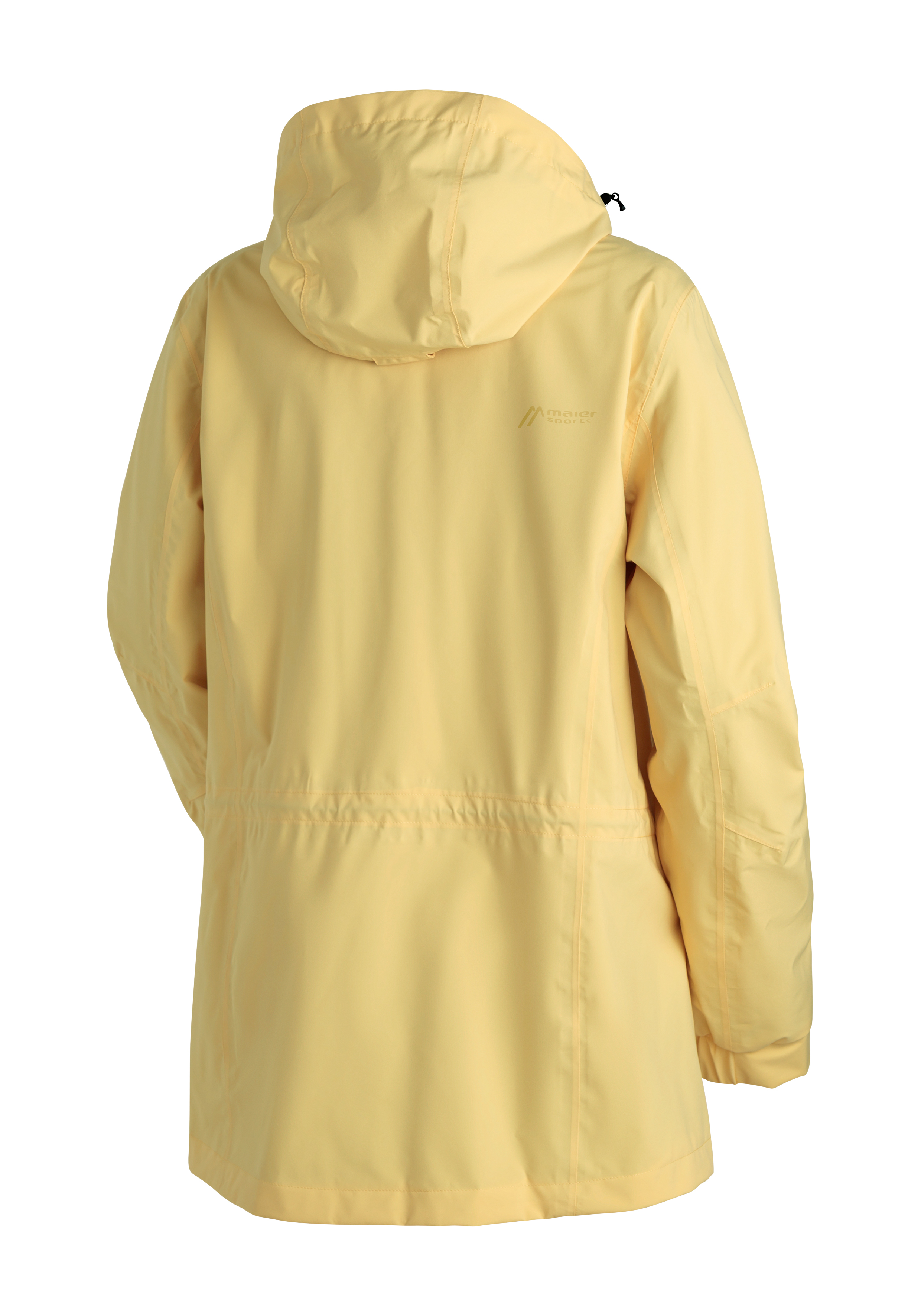 Regenjacke, Hoodie, Kapuzenjacke, Gelb, Schnitt