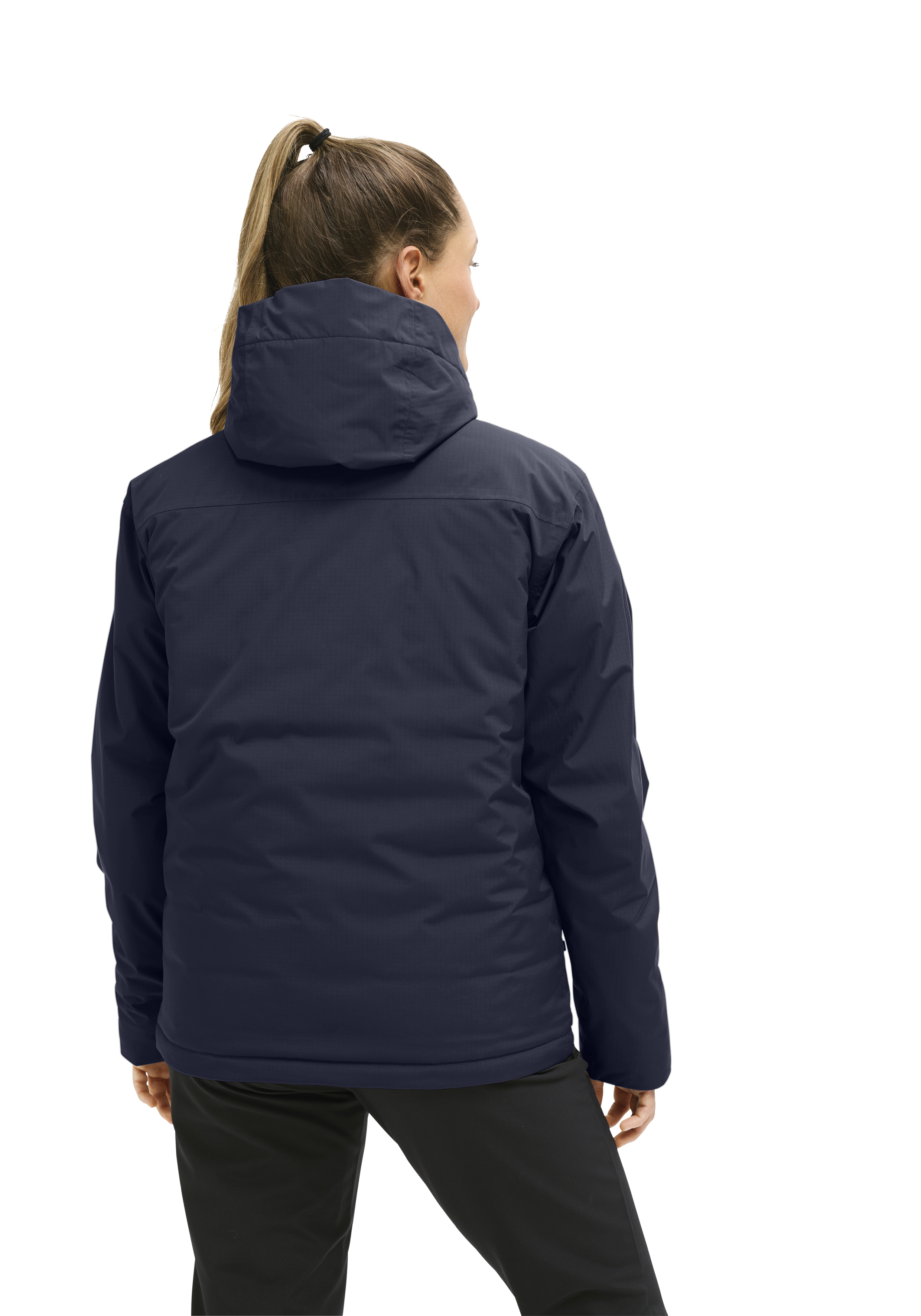 Elite Warm W jacke, dunkelblau, hoodie, damenschnitt, pufferjacke