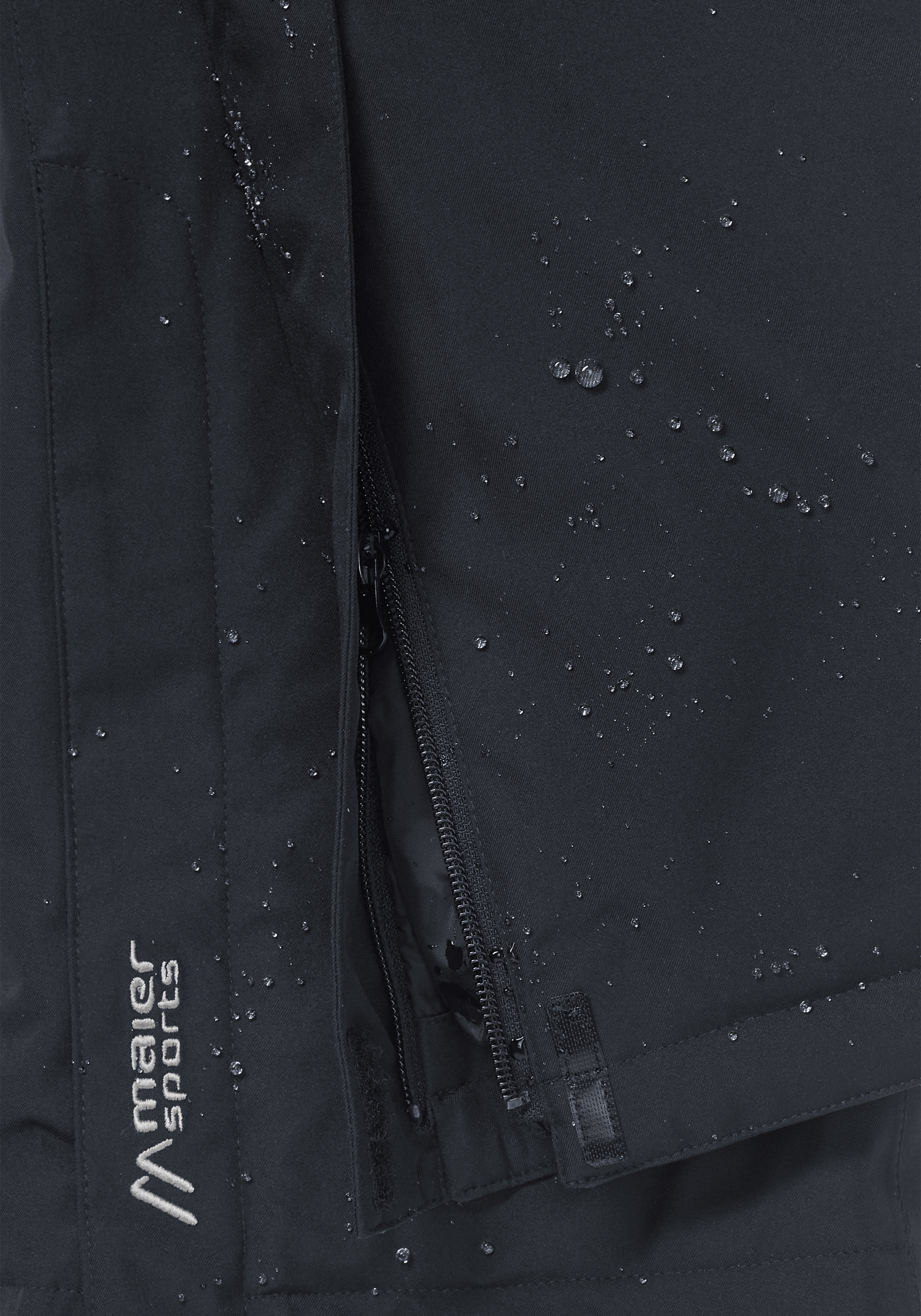 Regenjacke, Wasserabweisend, Reißverschluss, Nähte, Maier Sports