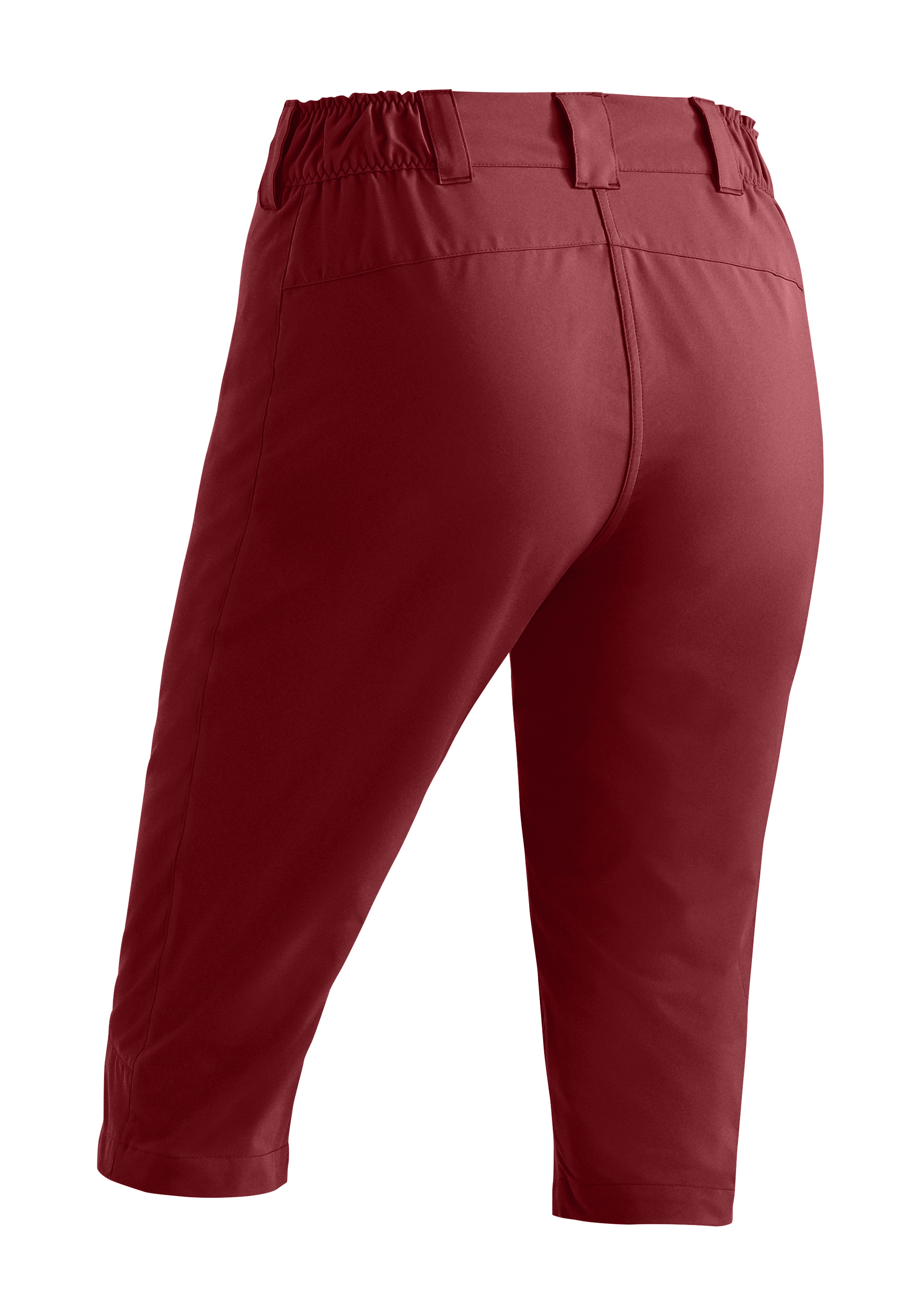 Hose, Capri-Hose, Chino, Rot, Elastischer Bund