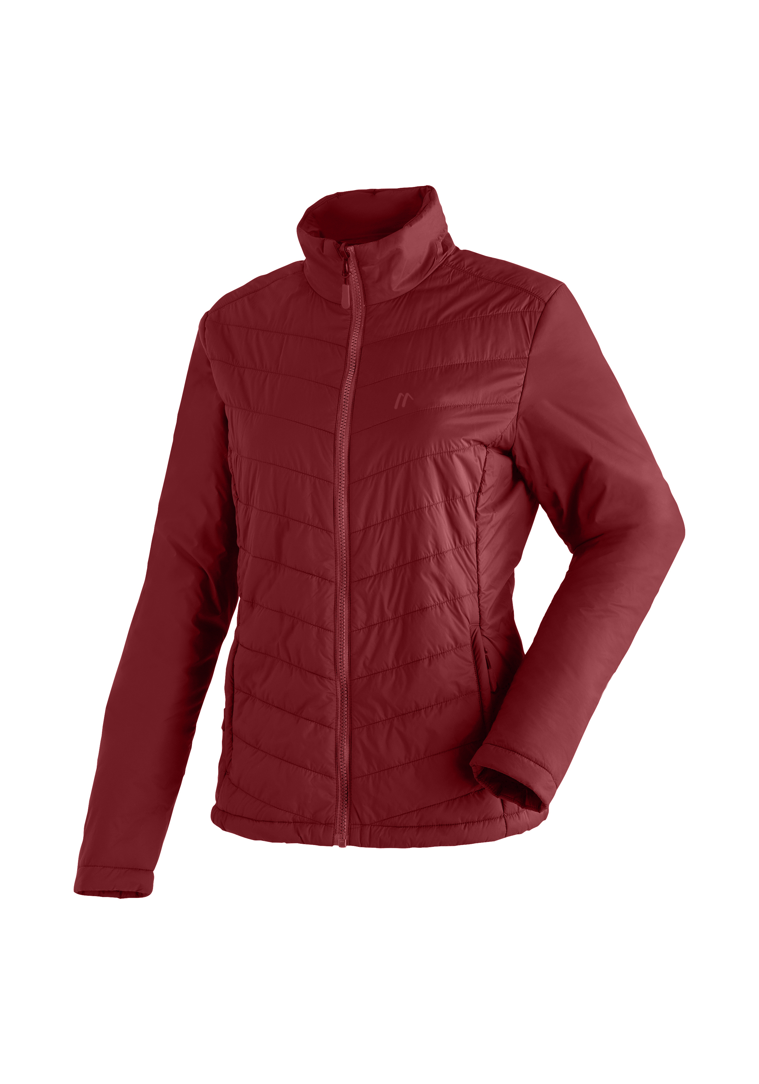 Pufferjacke, Daunenjacke, Reißverschluss, Rote Farbe, Seitliche Taschen