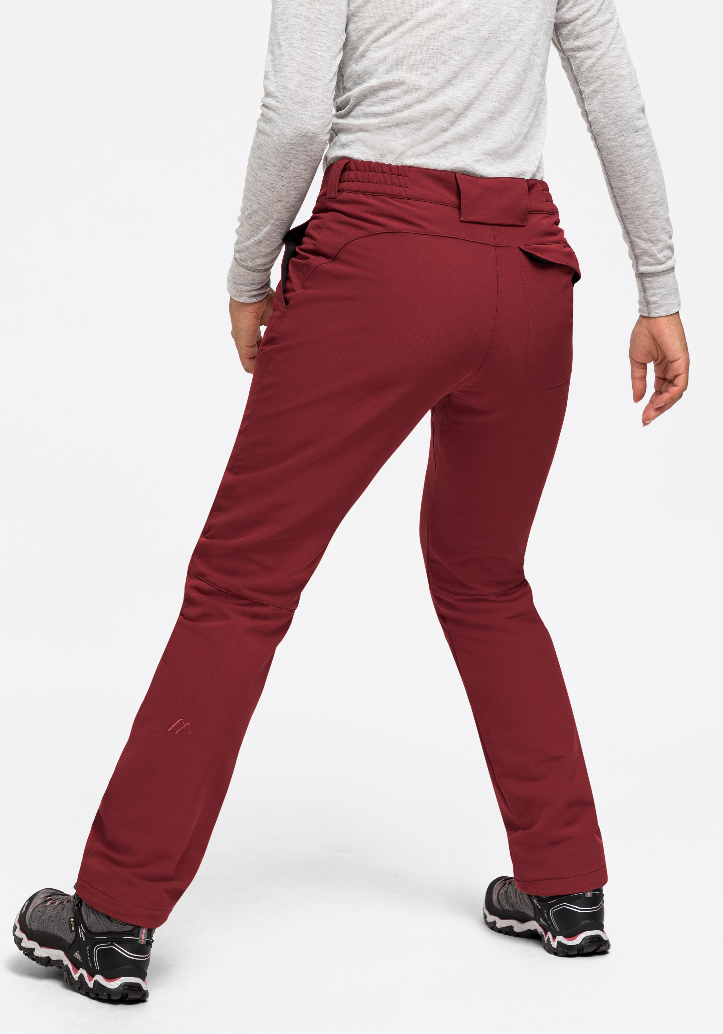 Helga Hose, Herren, rot, Outdoor, Glatt/Glatter Stoff
