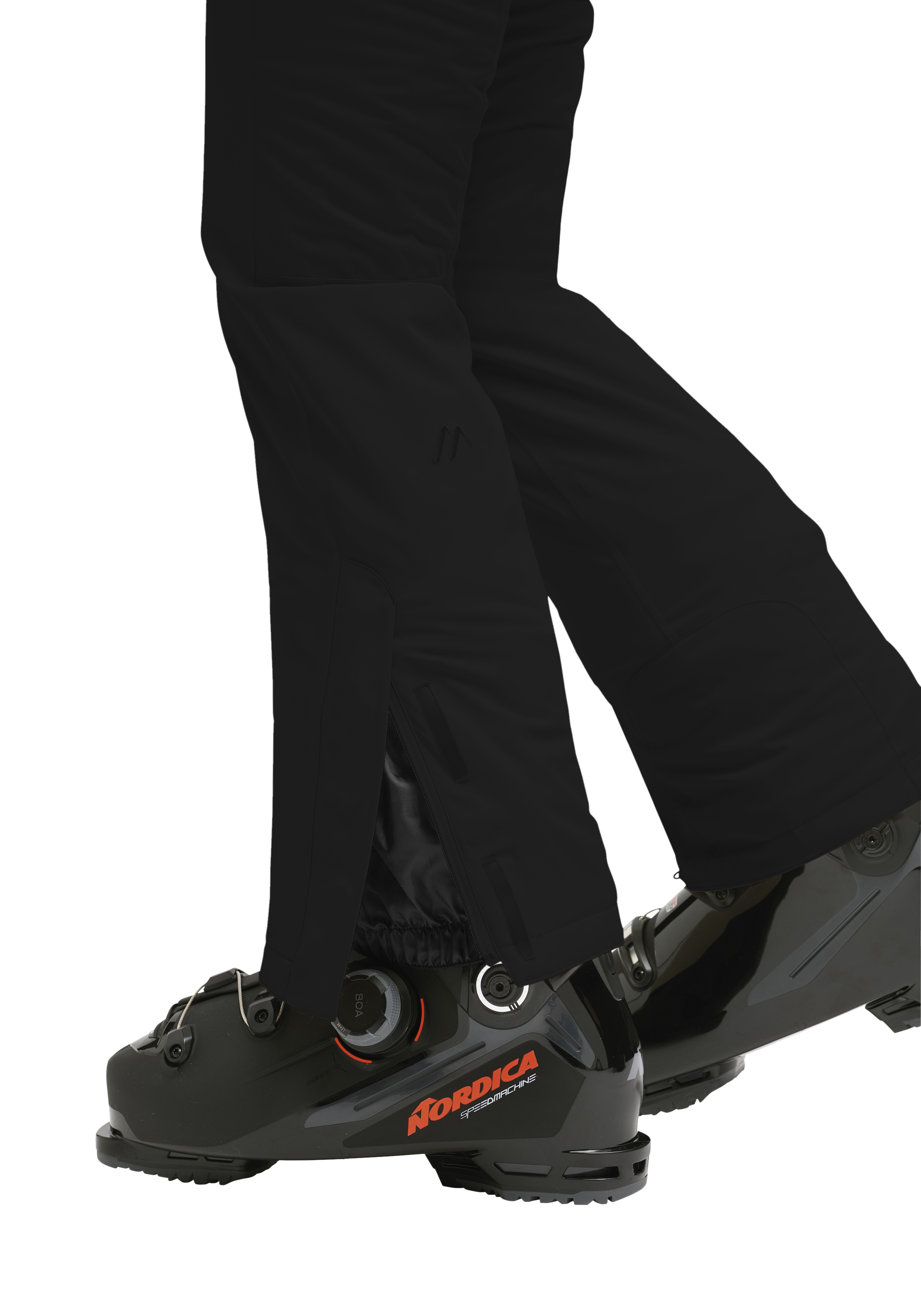  Ski pants, schwarze hose, wasserdicht, Reißverschlussbelüftung, Schienenschutz