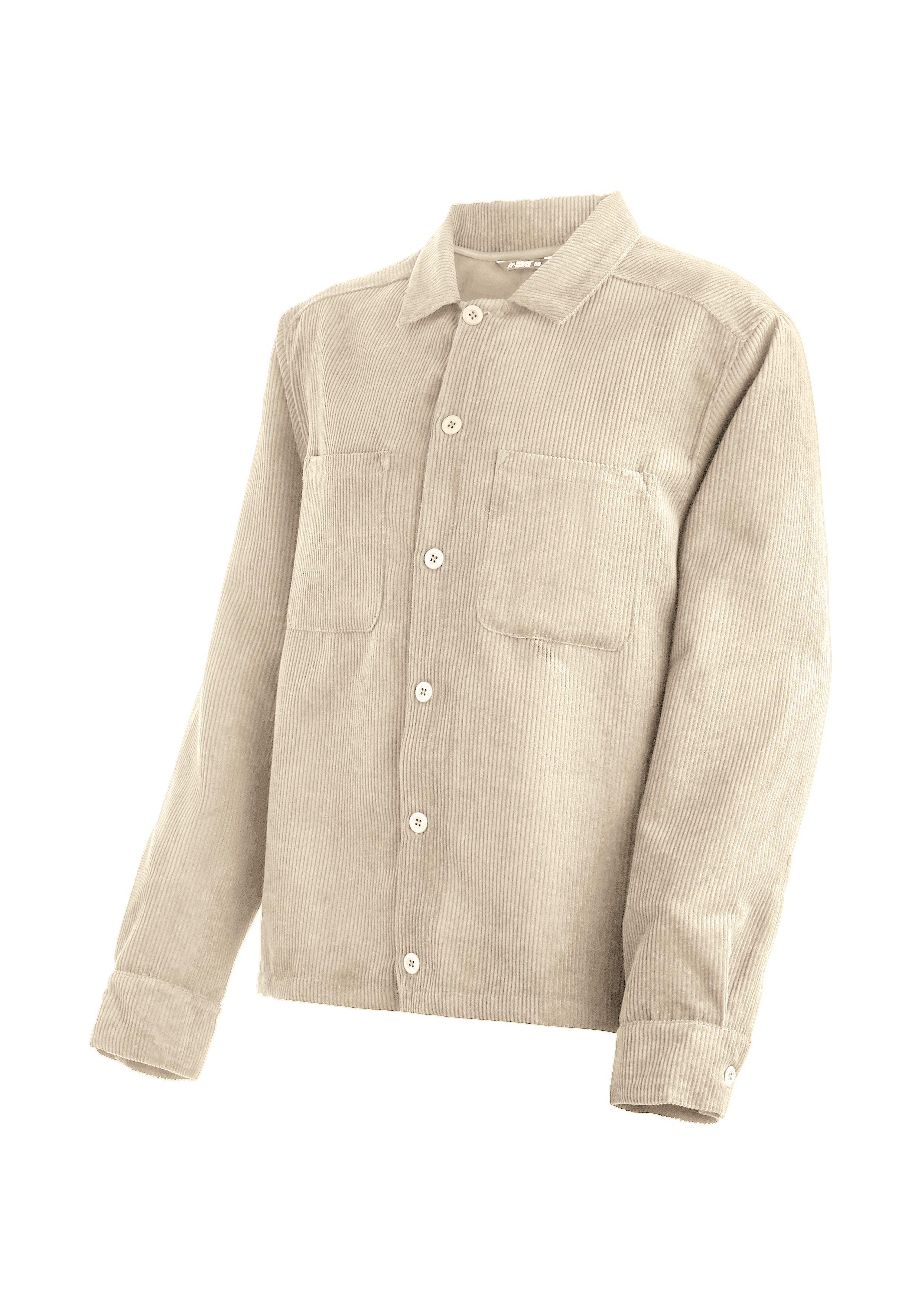 Wellcord M Corduroy, Hemd, Beige, Langarm, Taschen, Corduroy, Shirt, Beige, Long-sleeve, Chest pockets