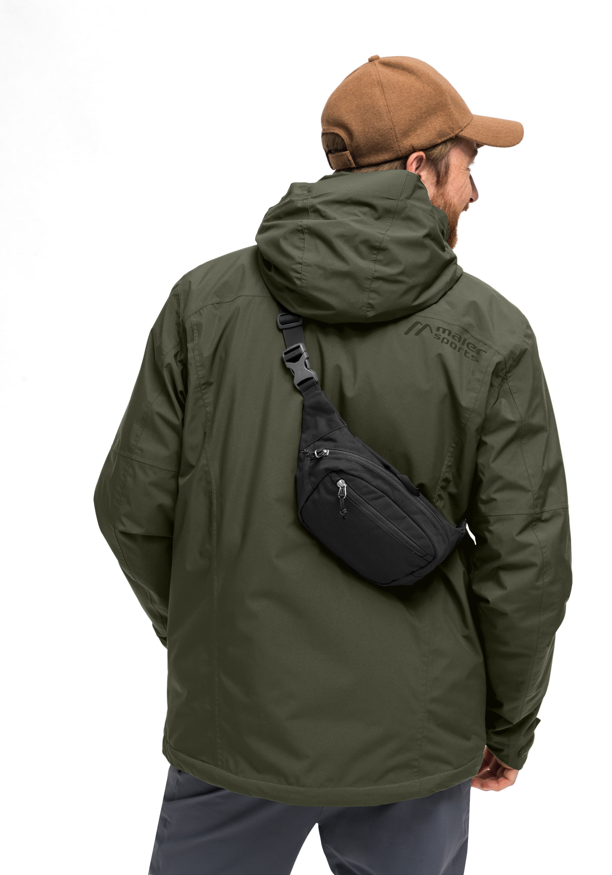 Metor Therm Rec M Herrenjacke, Hardshell, Olive, Kapuze, Gürteltasche