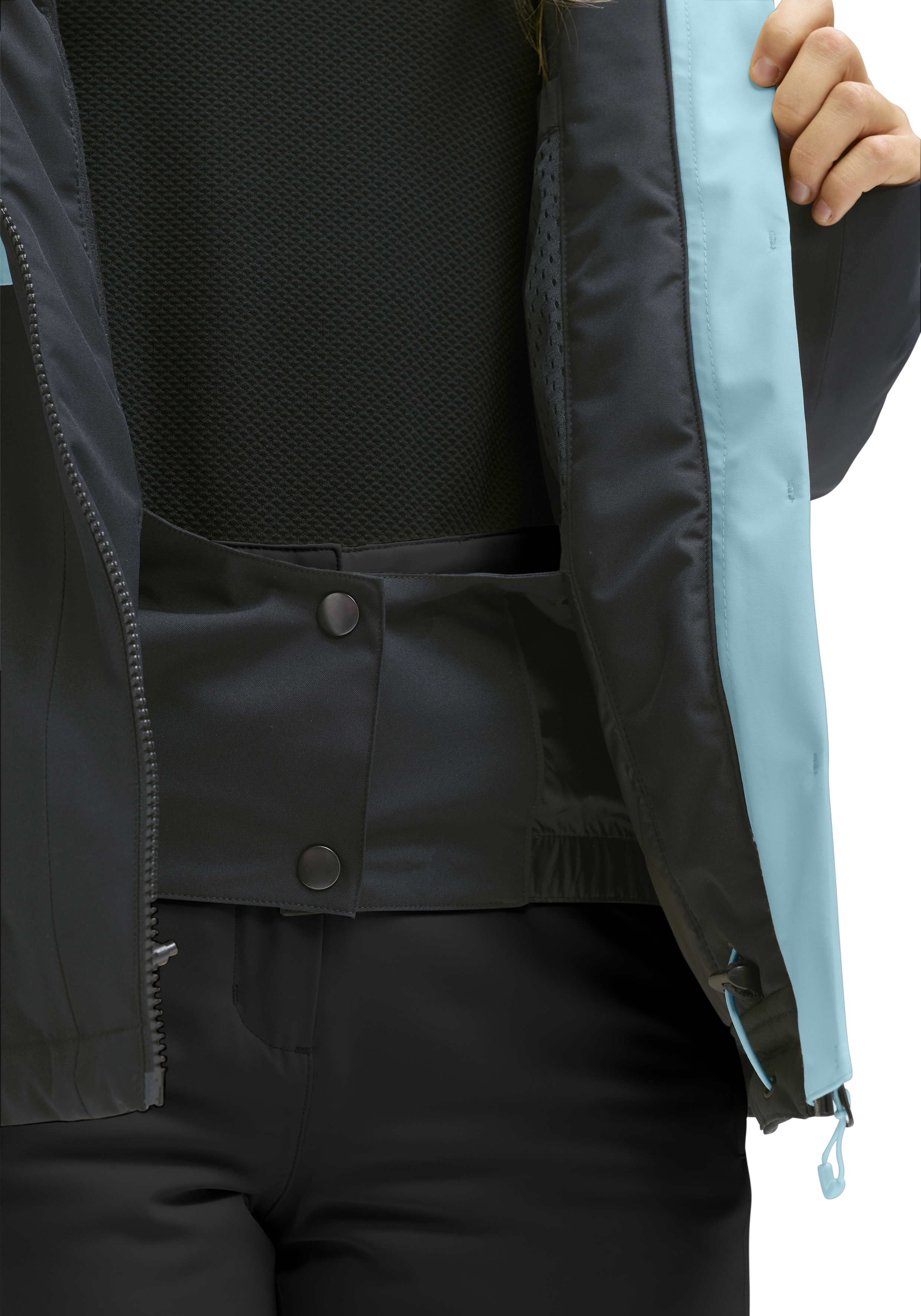 JANA Jacket, Snowboard jacket, Inner belt, Front snap, Side pocket