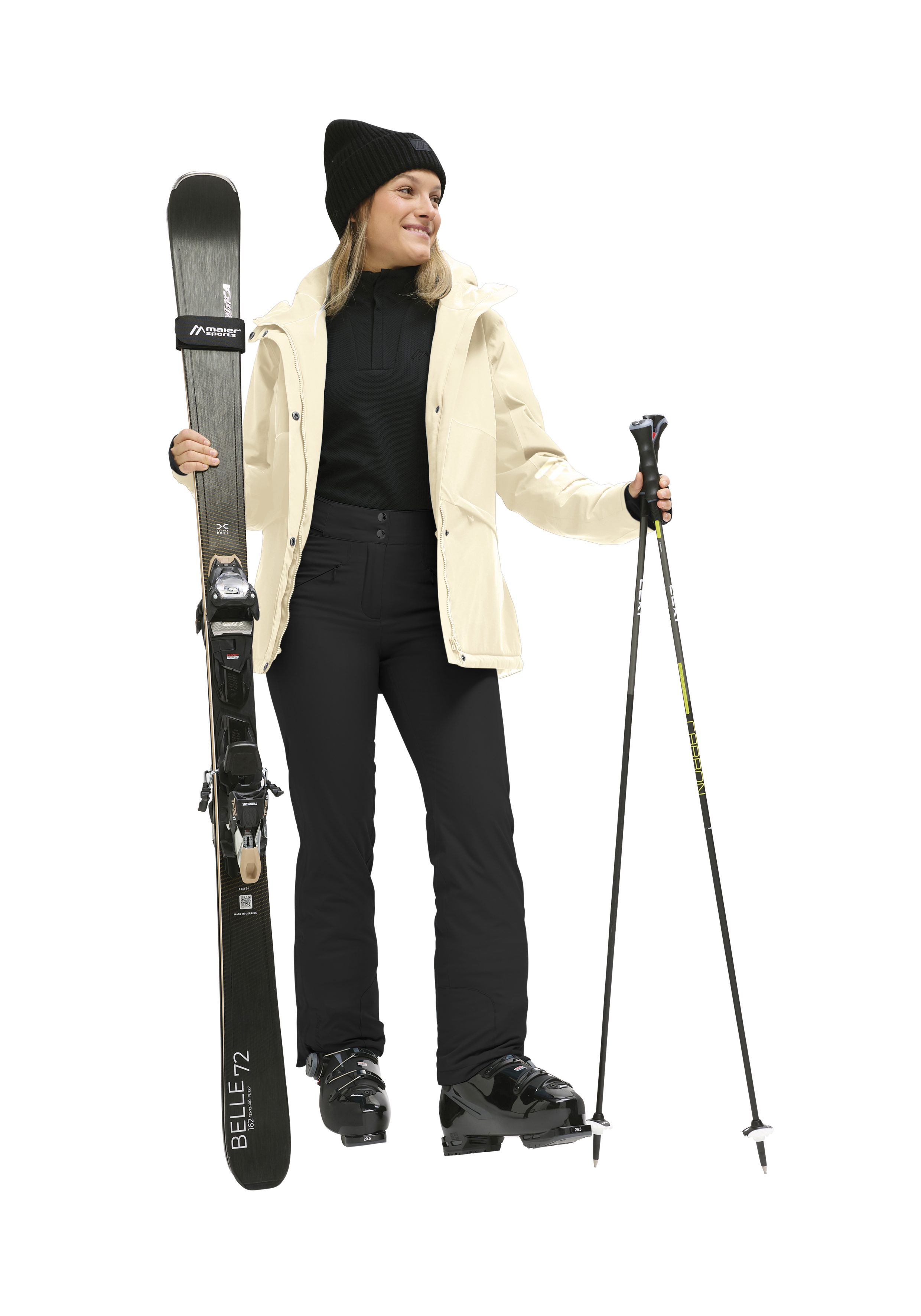 Skier, Skierin, Snowboard, Skiausrüstung, Winterbekleidung