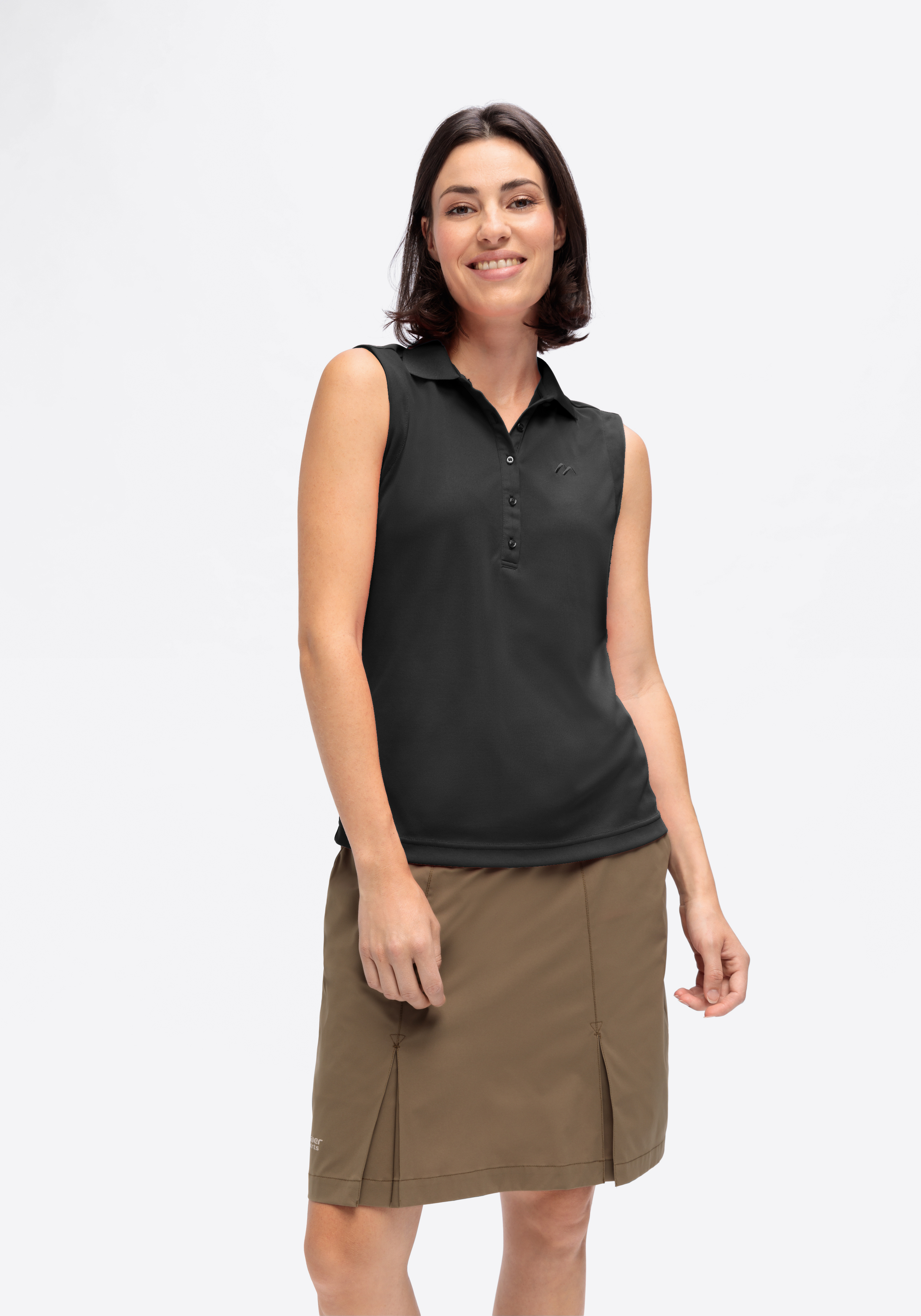 Bluse, Rock, Minirock, Weste, Person