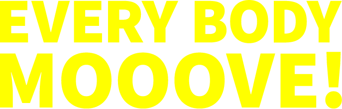 text, typography, graphic, gelb-auf-schwarz, EVERY BODY MOOVE