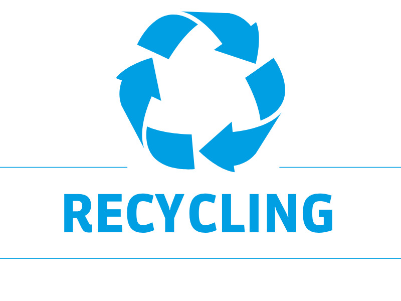 recycling Symbol für Wiederverwertung, Symbol