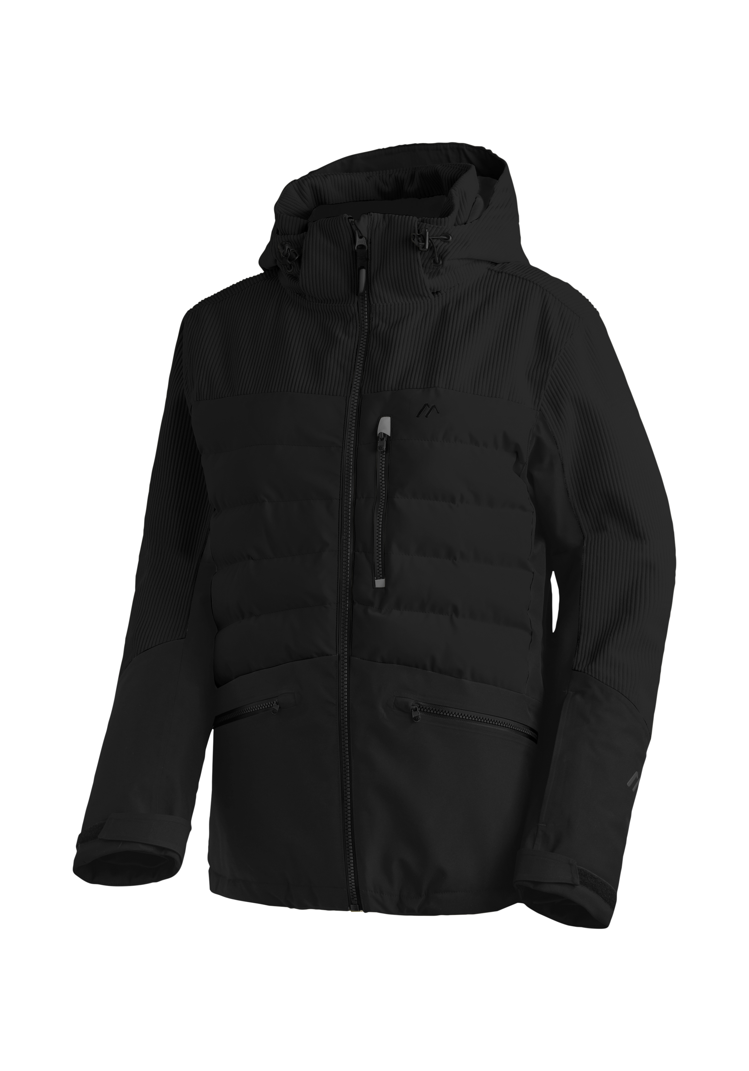 Whiteglam W jacke, Daunenjacke, Winterjacke, Outdoorjacke, reine schwarze farbe