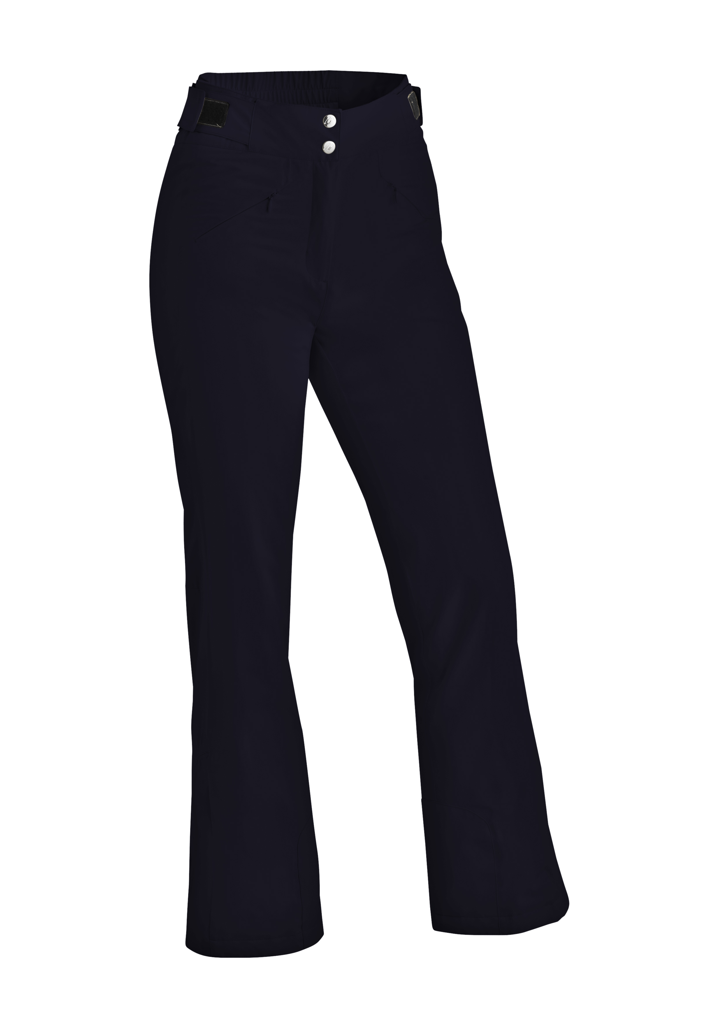 hose, navy, hohe taille, Knopfverschluss, Taschen