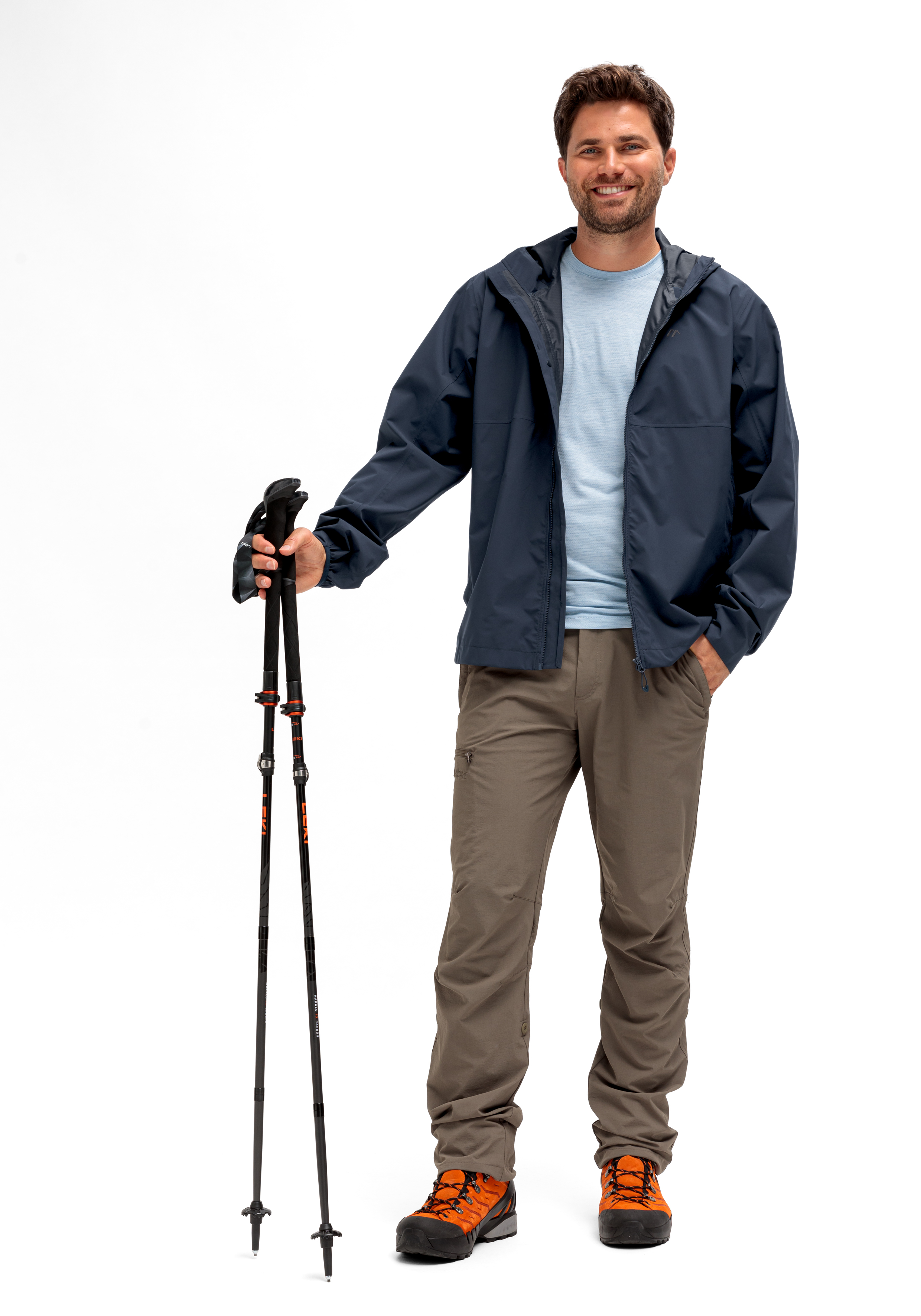 Herrenjacke, Softshell, Nachtblau, Hiking-Pants, Wanderausrüstung