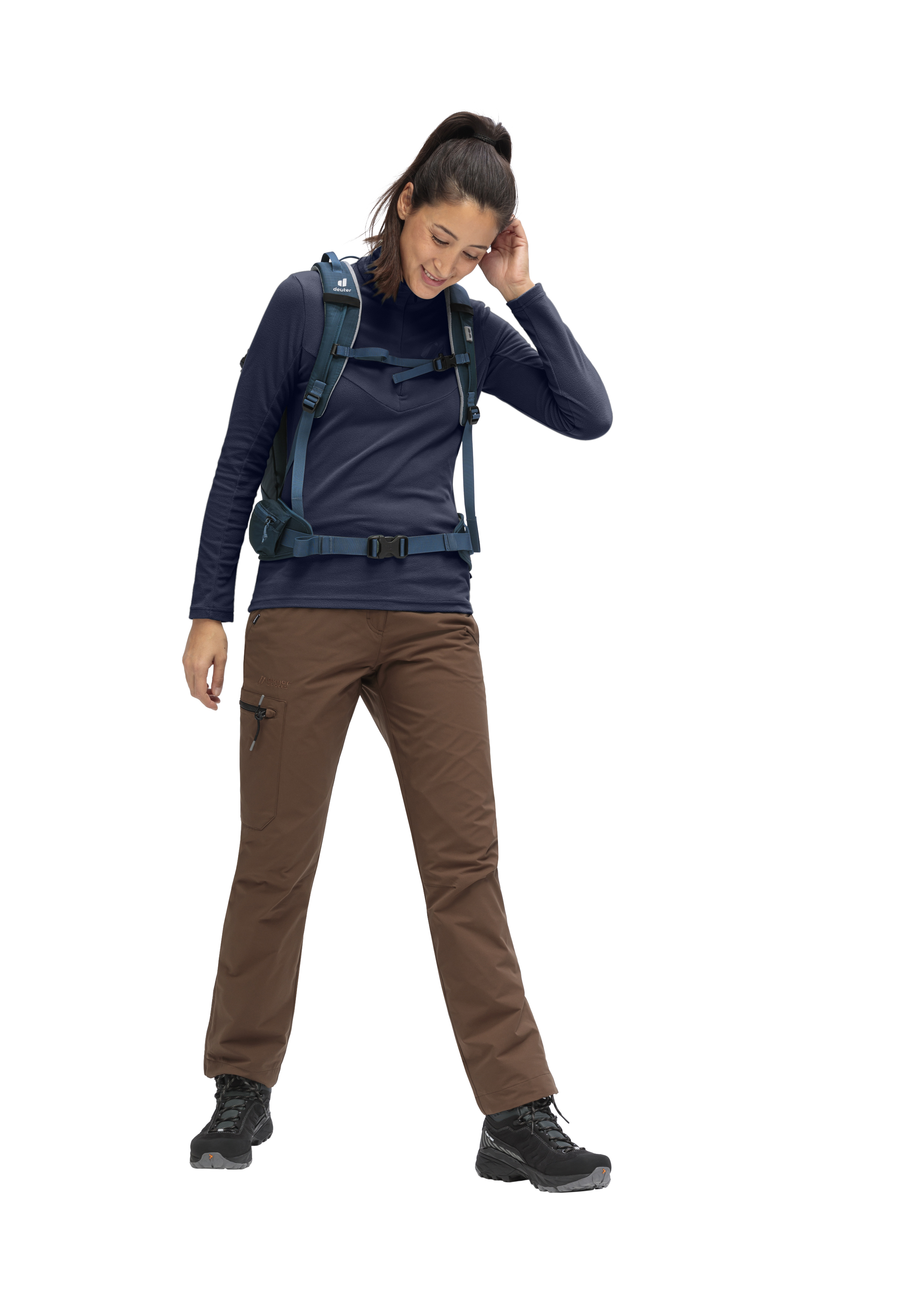 Denise HZ W Hosen, Person, Tasche, Weste, Rucksack, Hosen, Person, Weste, Tasche, Rucksack, Hosen, Person, Jacke, Weste, Tasche, Hiking pants, Brown pants, Outdoor gear, Backpack, Long-sleeve top