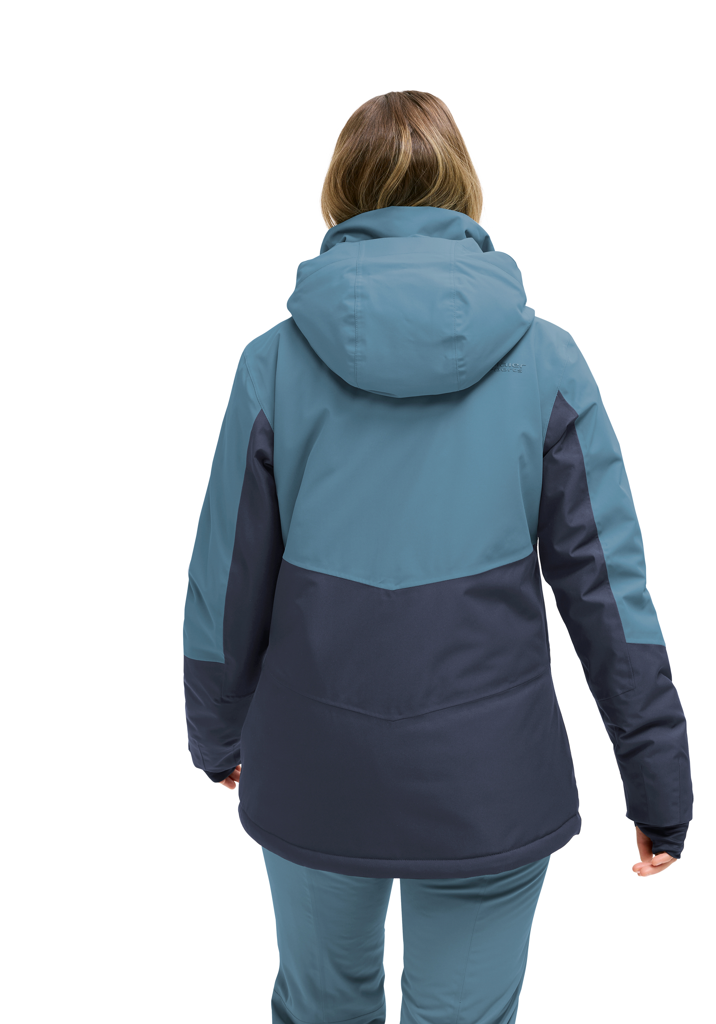 jacke, jacke mit kapuze, zweifarbig, colorblock, wintermantel