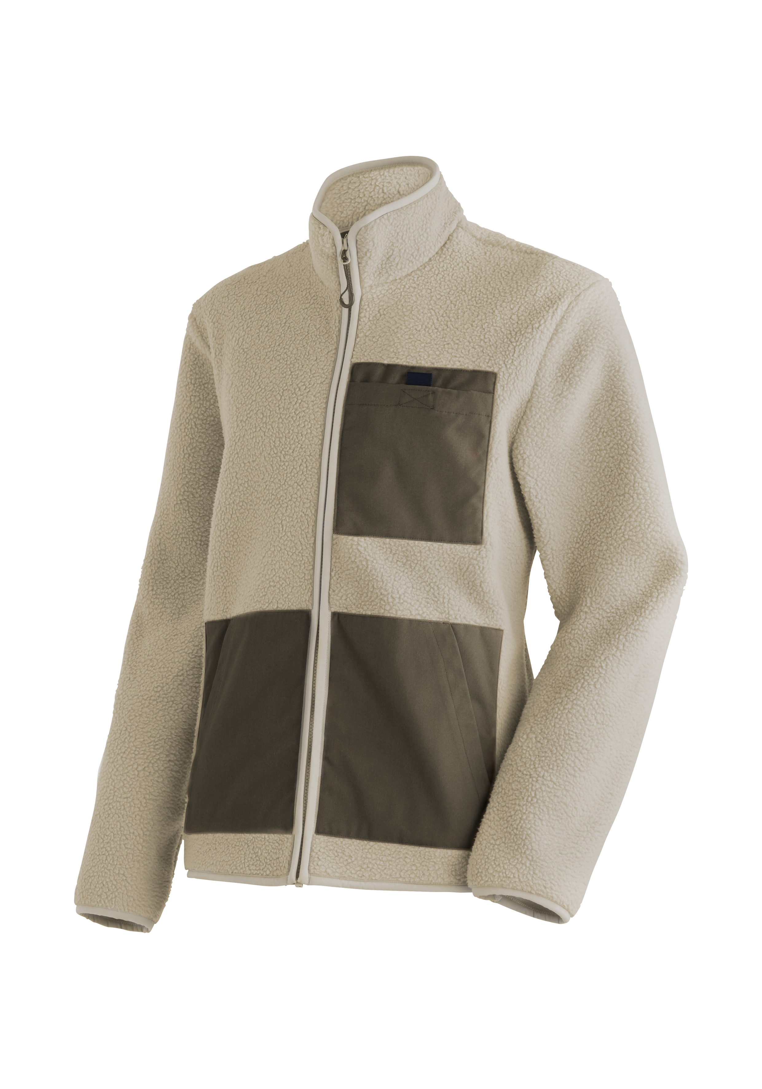 Racka Plus M Fleecejacke, Kapuzenoberteil?, Reißverschluss, Farbblock, Material: Fleece