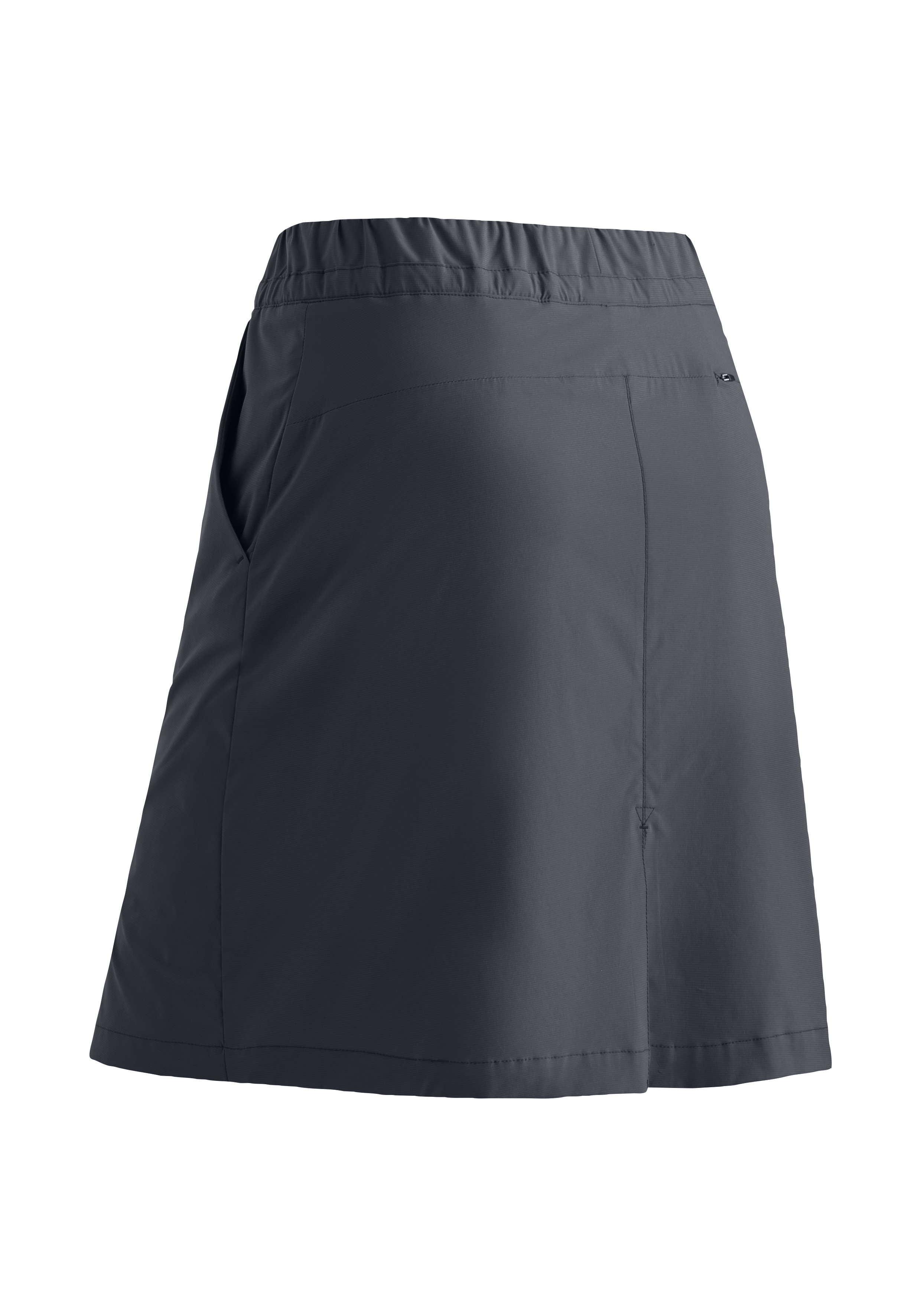 Fortunit Shortin W Rock, Rock, Knielang, Elastischer Bund, Unifarbene Farbe