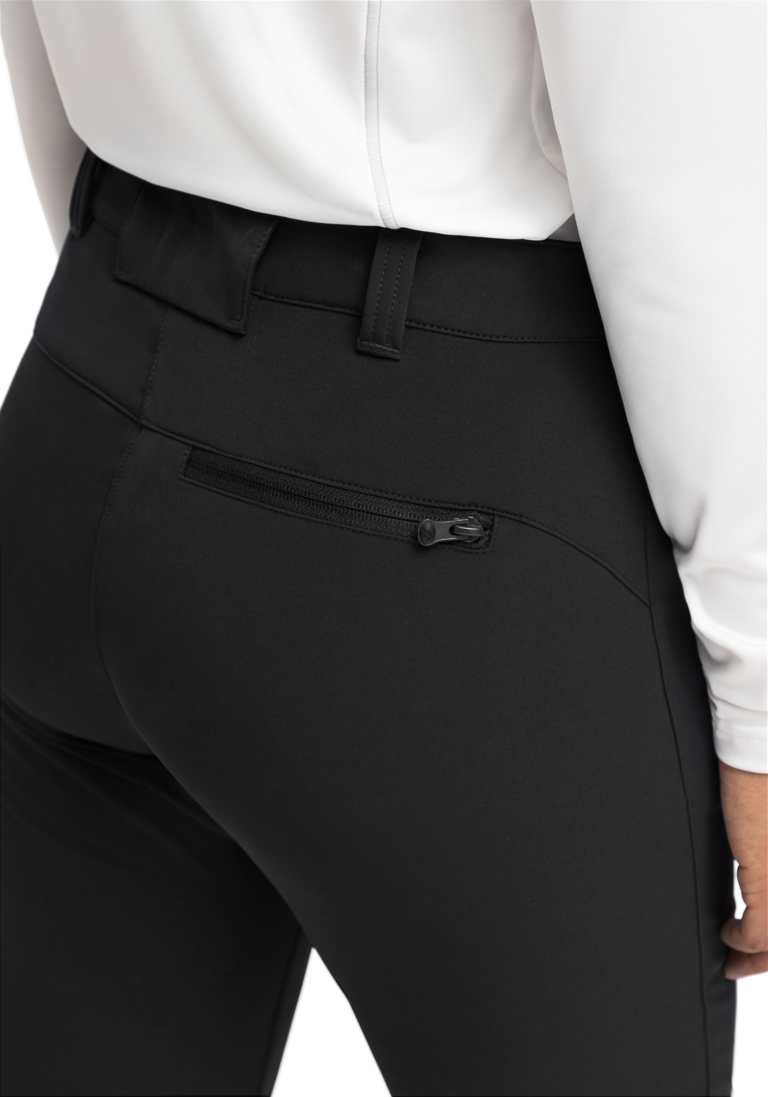 Helga slim Hosen, Erwachsener, Weiblich, Person, Frau, Hose, Rundhosen, Hose mit Reißverschluss, schwarz, Hose Taille