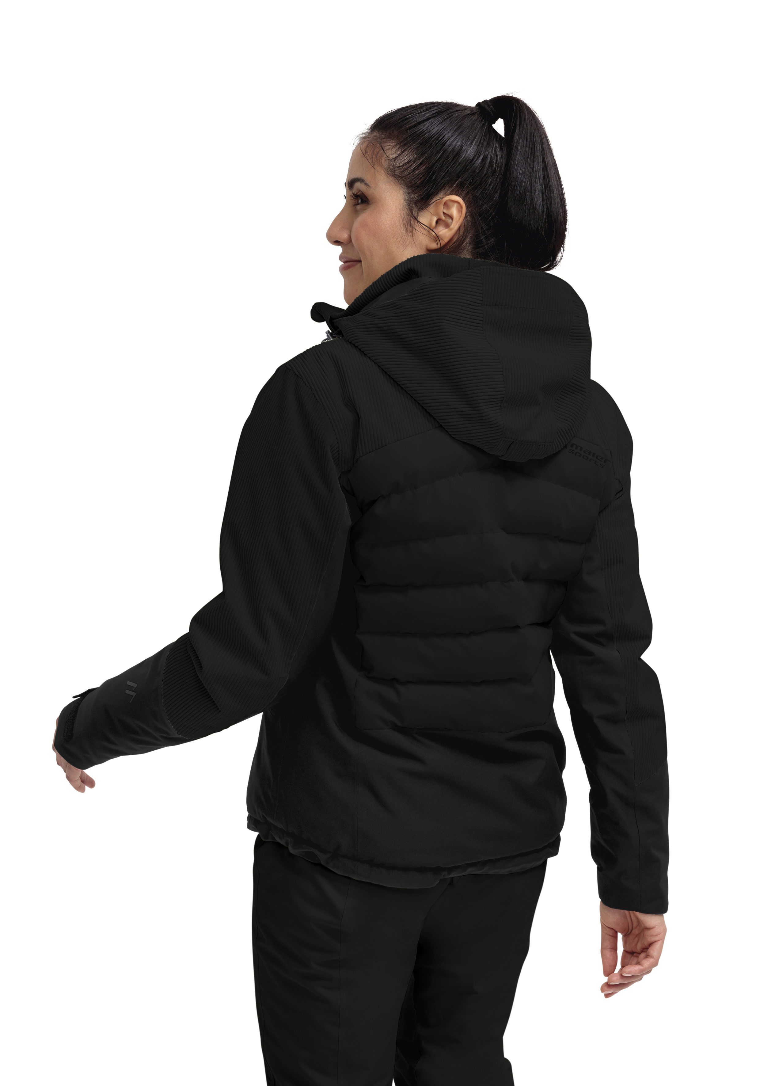 Whiteglam W jacke, daunenjacke, hoodie, schwarz, pufferjacke