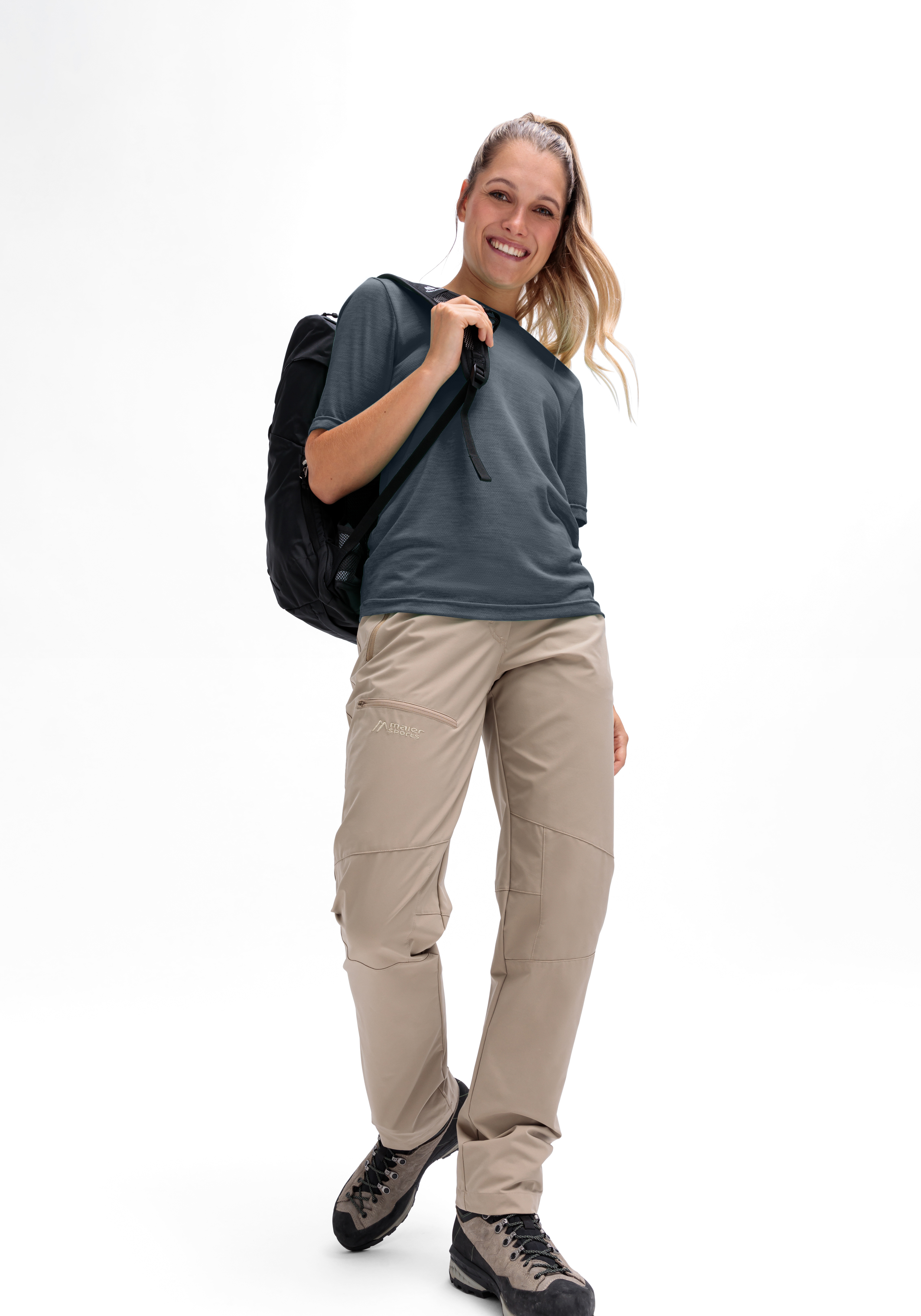 Hose, Kletterhose, Beige, Taschen, Outdoor