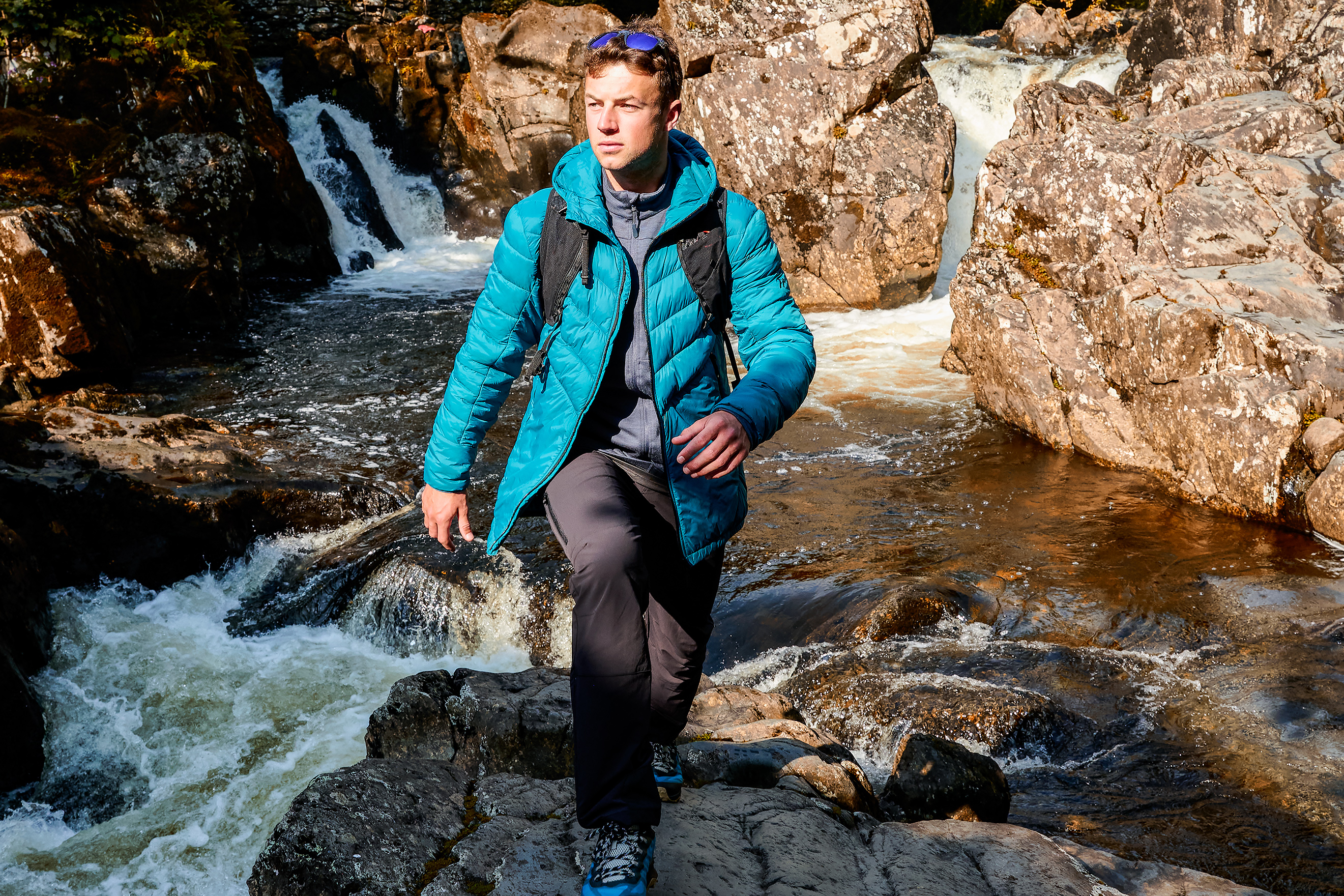 Wandern, Natur, Draußen, Person, Mantel