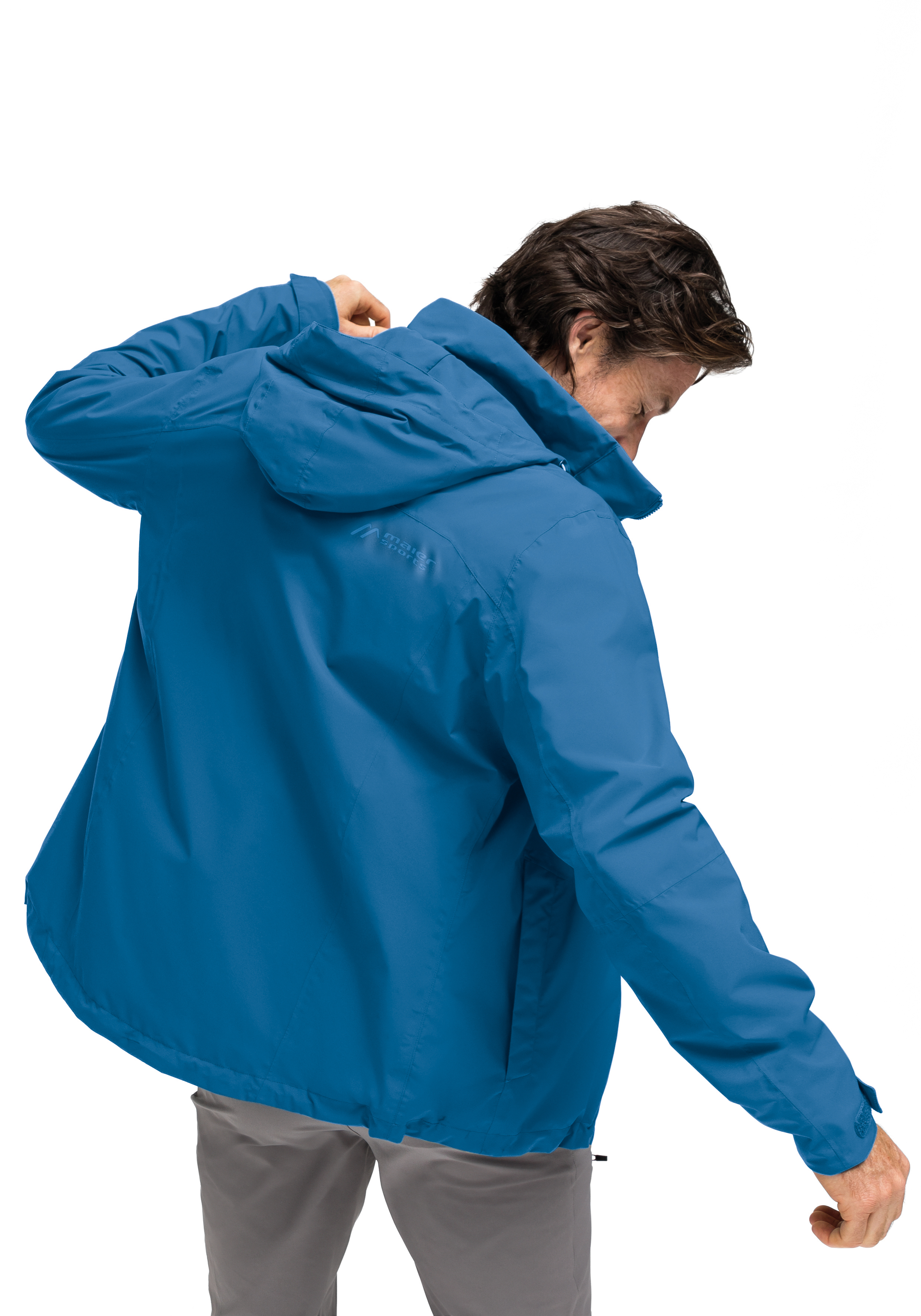 Metor rec M Bekleidung, Mantel, Jacke, Gesicht, Person, Herrenjacke, Regenjacke, Hoodie, windbreaker, blaue Jacke