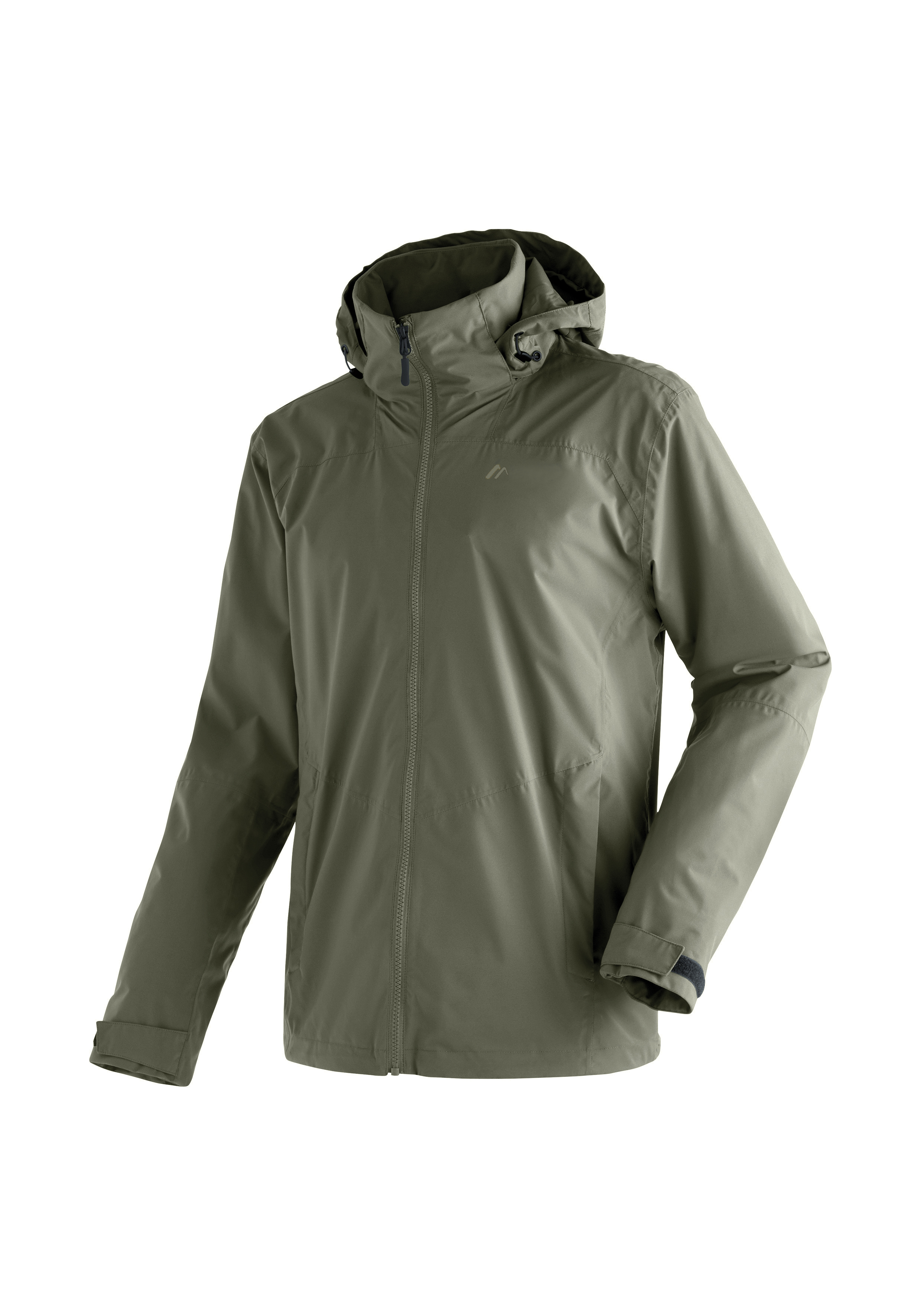 Herrenjacke, Outdoorjacke, Regenjacke, Hardshell, Olive Grün