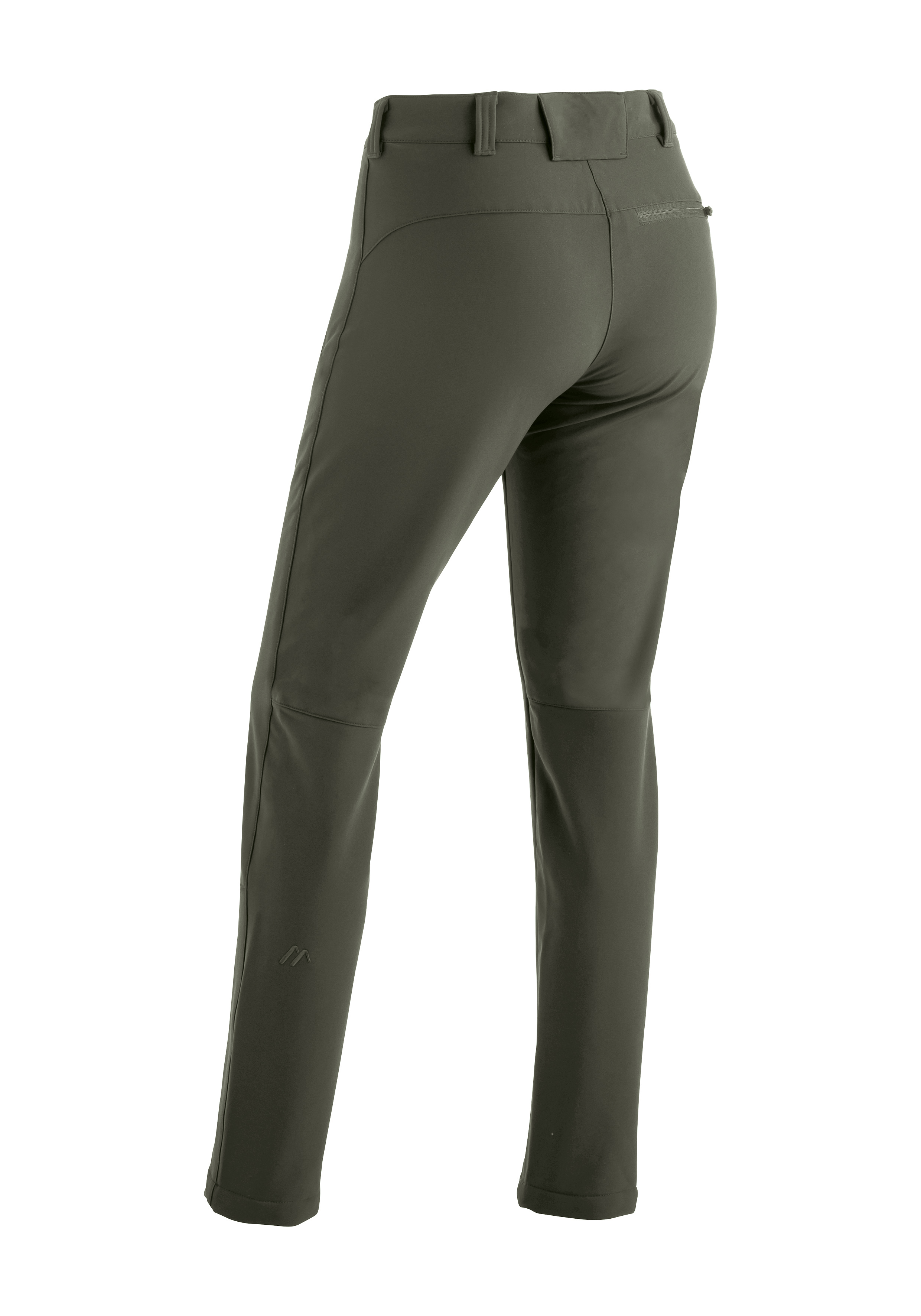 Helga slim Bekleidung, Hosen, Jeans, Wanderhose, Damenhose, Olivgrün, Gürtelschlaufen, Stretchstoff