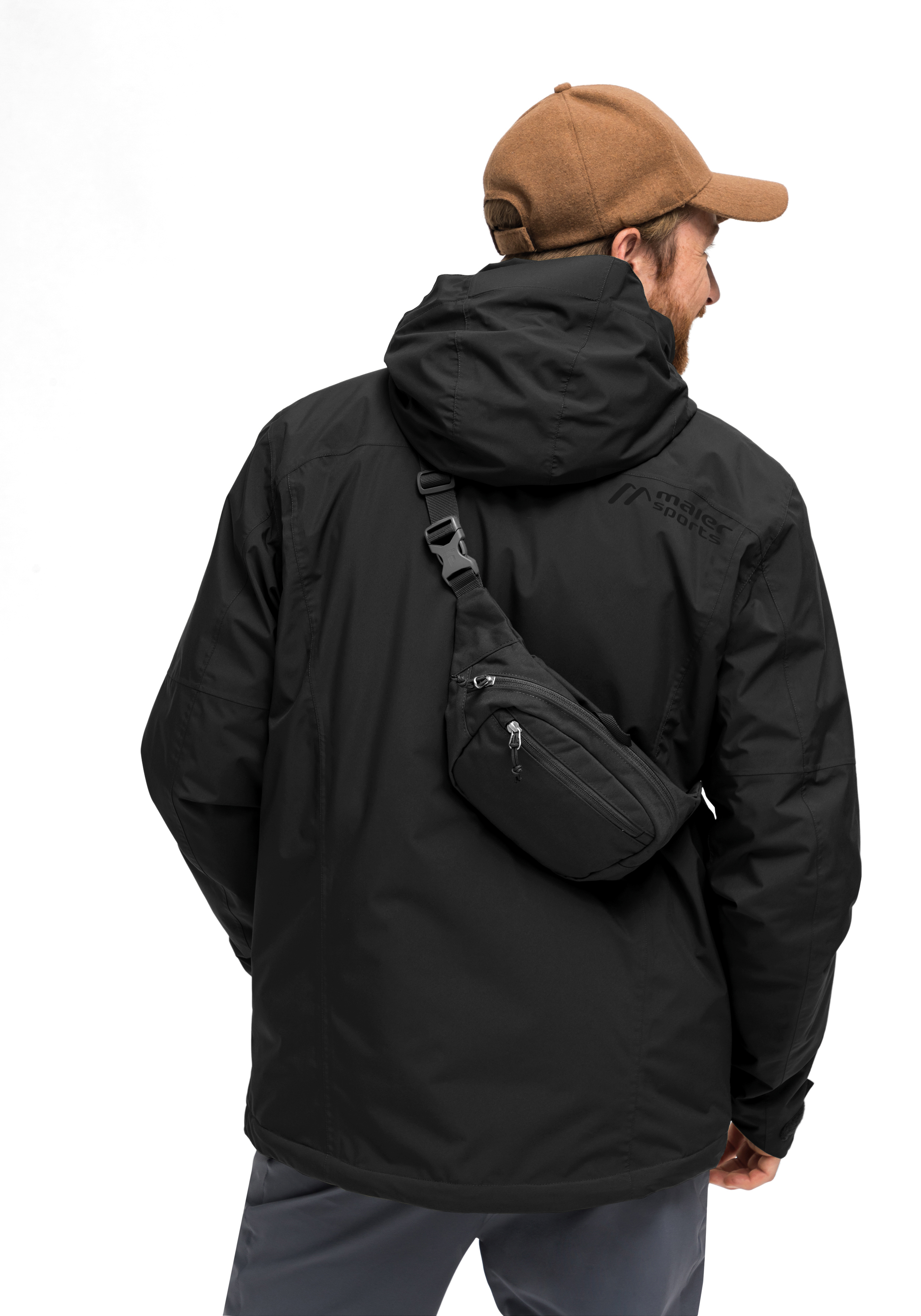 Metor Therm Rec M Bekleidung, Mantel, Jacke, Kapuze, Handtasche, Bekleidung, Mantel, Jacke, Kapuze, Gesicht, jacke, windjacke, hardshell, gürteltasche, schwarz