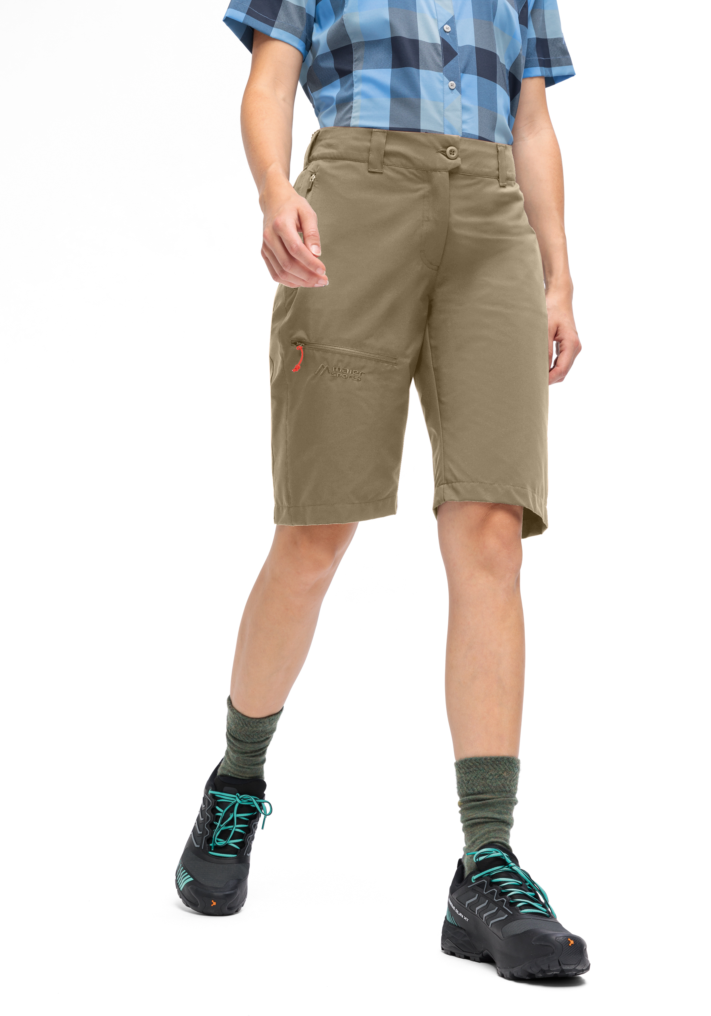 Hose, Shorts, Khaki, Outdoor, Kniebund
