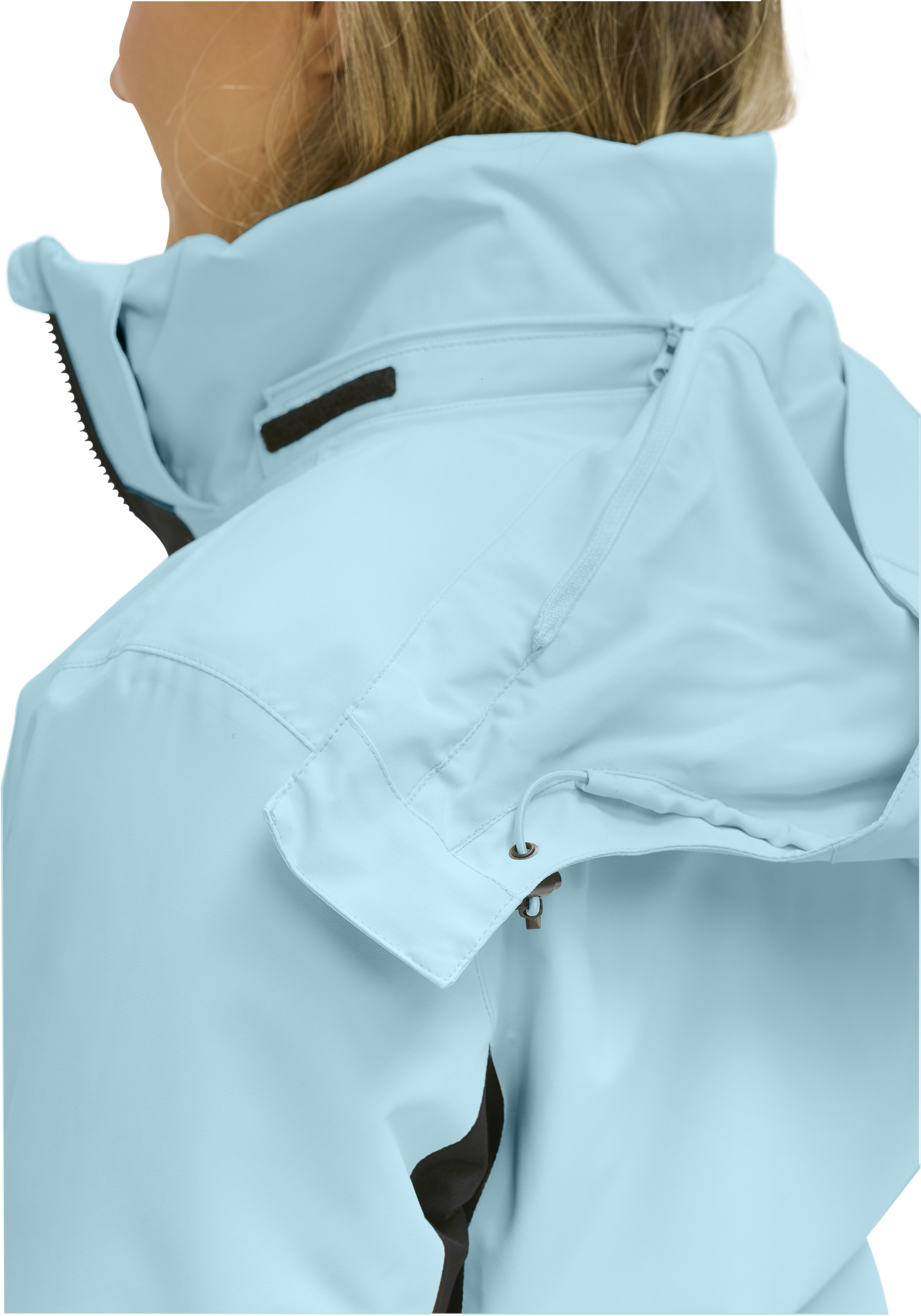 JANA Regenjacke, Herren/Damen Jacke, Lichtblau, Stehkragen, Reißverschluss