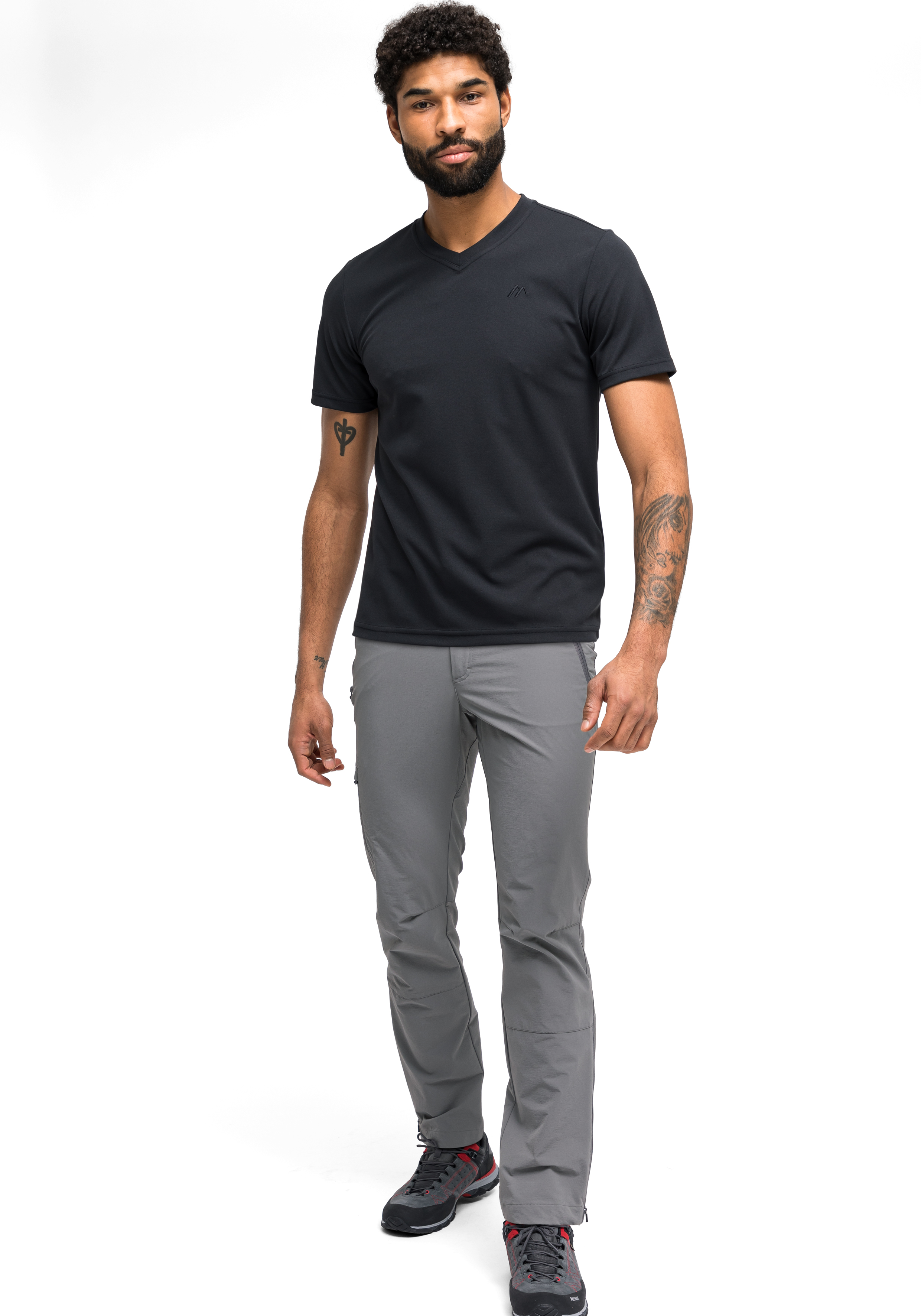 T-shirt, Hosen, Erwachsener, Mann, Person, T-shirt, Hosen, Person, Stehend, Mann