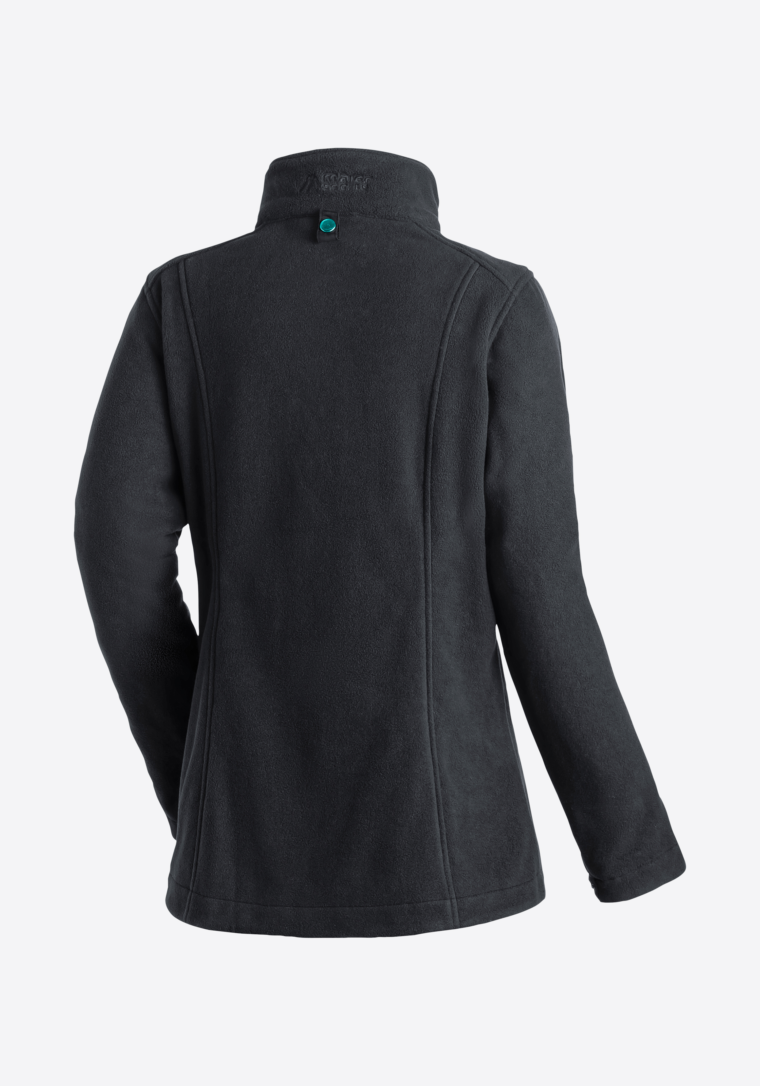 Vlies, Mantel, Jacke, Langarm, Kapuzenpulli, Fleecejacke, Damen, Langarm, Reißverschluss, dunkelgrau