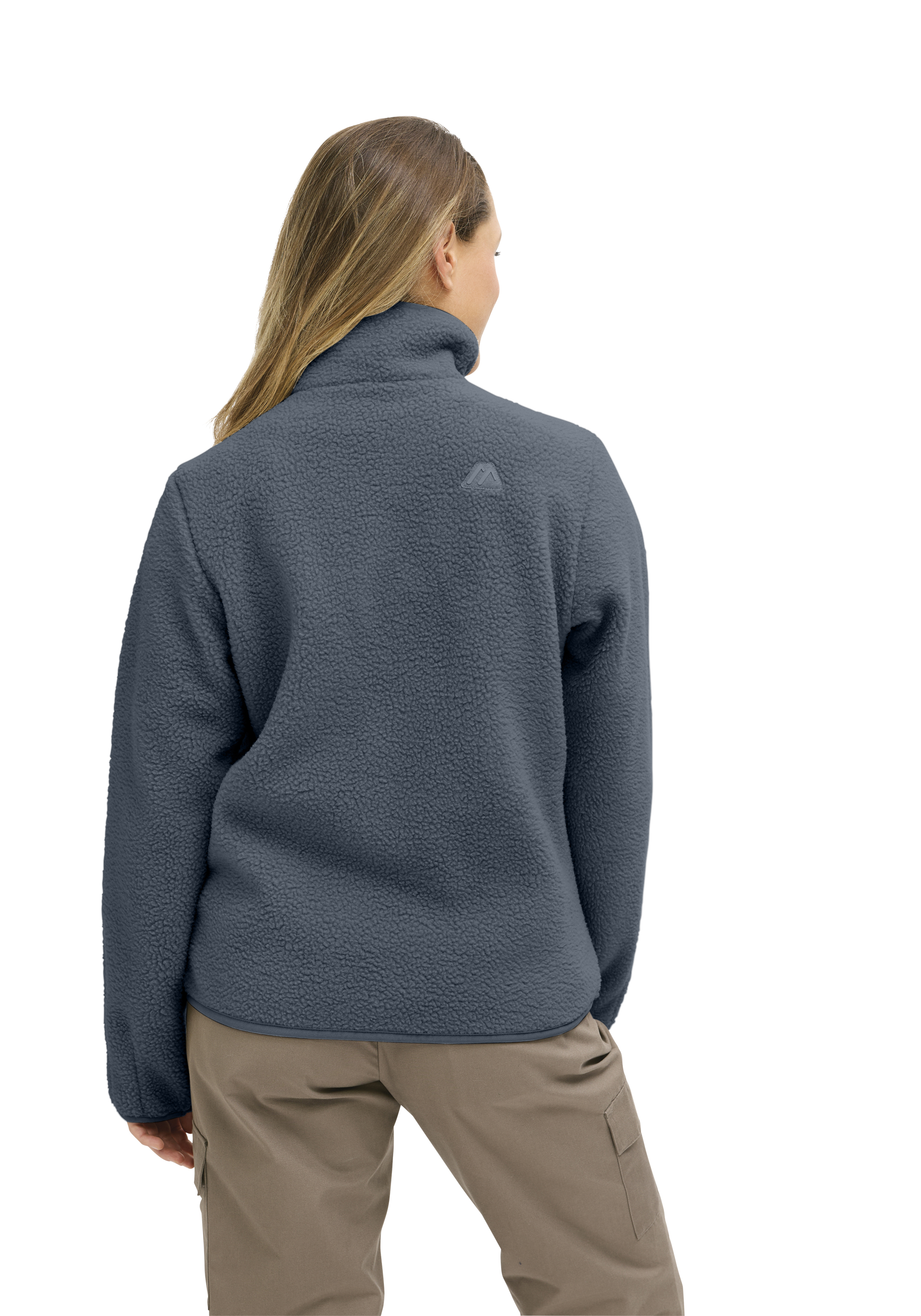 Fleece, Fleecejacke, Kapuzenkragen, Mantelartiges Oberteil, Reißverschlusslos