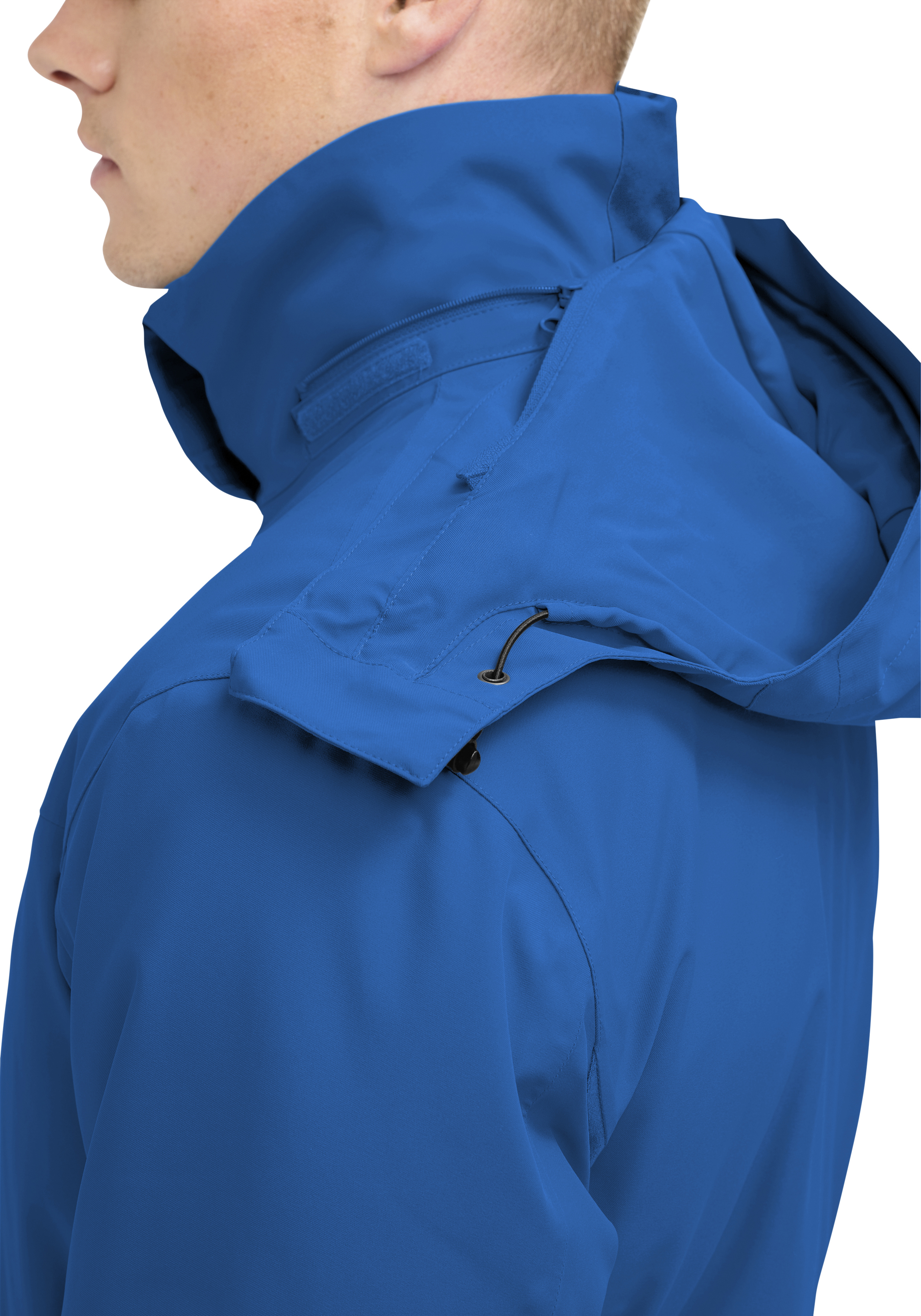 Herrenjacke, Hardshell, Regenjacke, Kragenlift, Kapuze