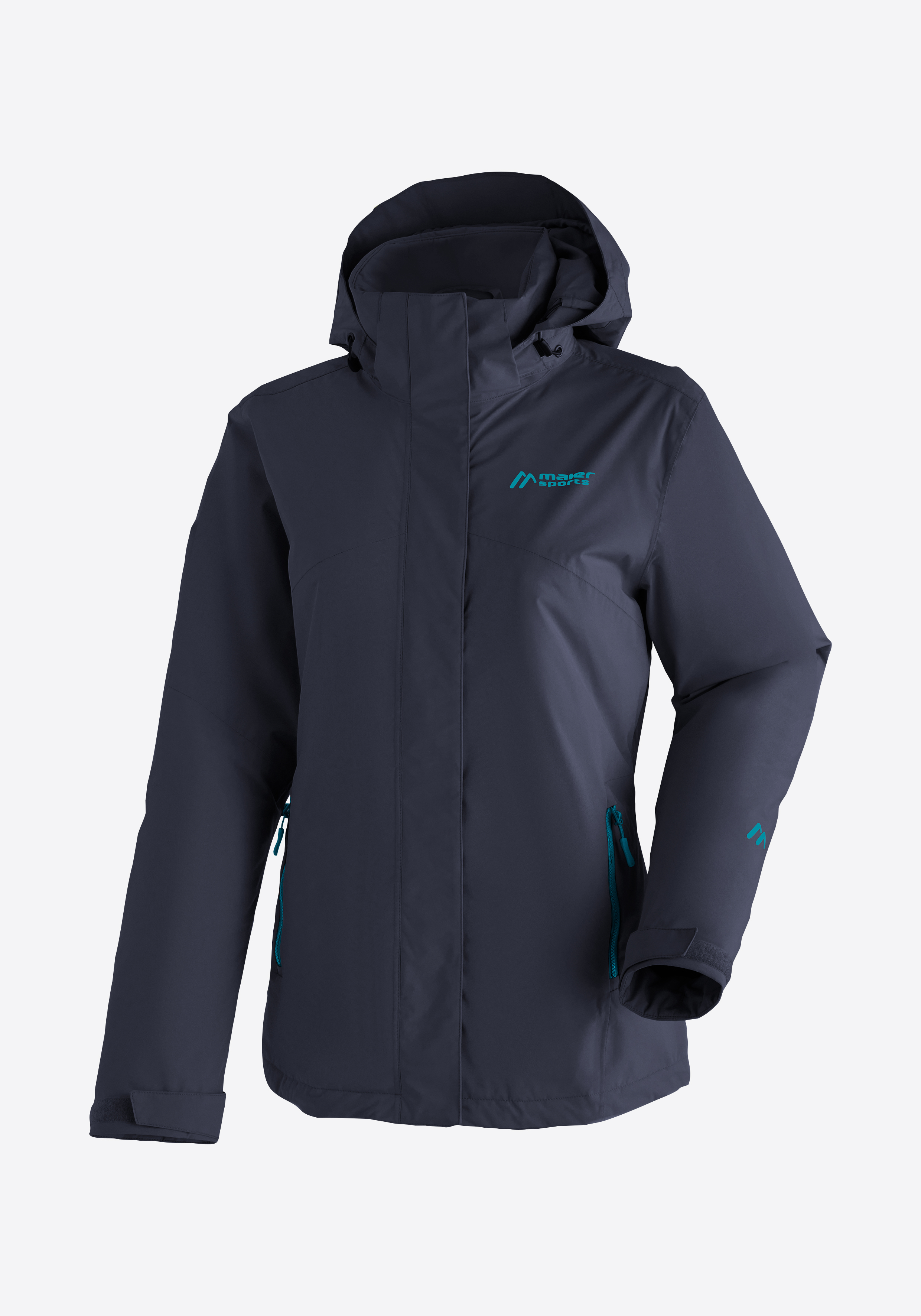 Metor Therm Rec W Outdoorjacke, Damenjacke, Kapuze, Dunkelblau, Reißverschlusstaschen