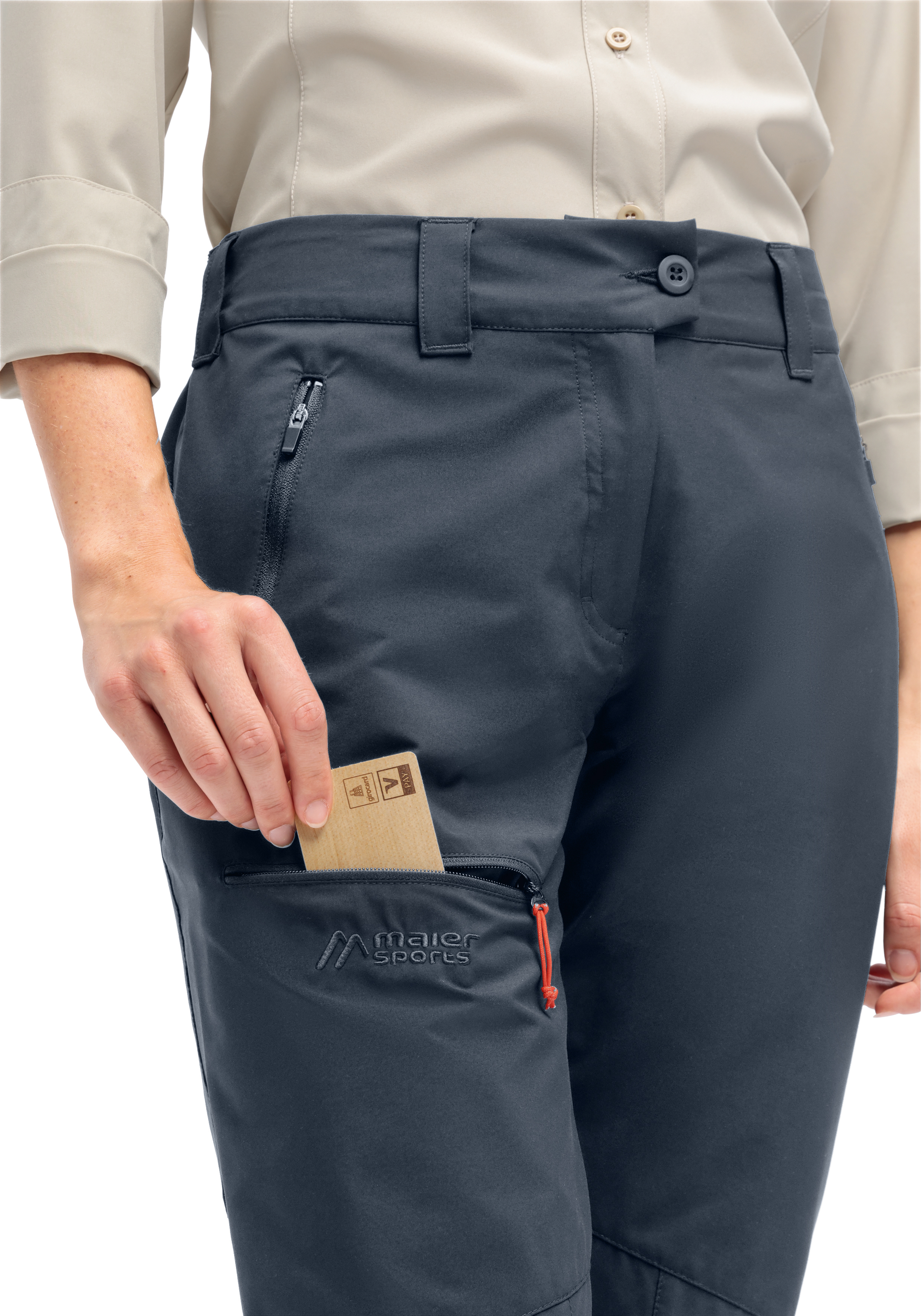 Lulaka LP Bekleidung, Hosen, Bekleidung, Hosen, Hosen, Erwachsener, Männlich, Mann, Person, Hose, Outdoor, Reißverschluss-Tasche, Nylon, Dunkelblau