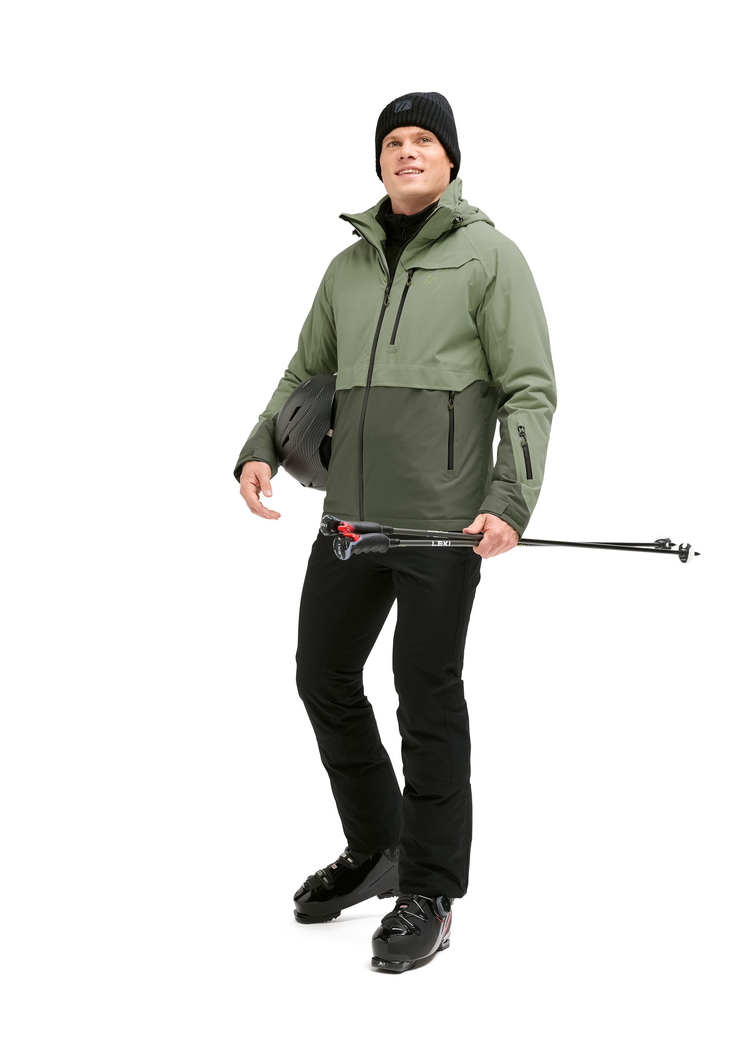 Gehjacke, Wandern, Hardshell, Schneeschuhe, Stativ-Trekking