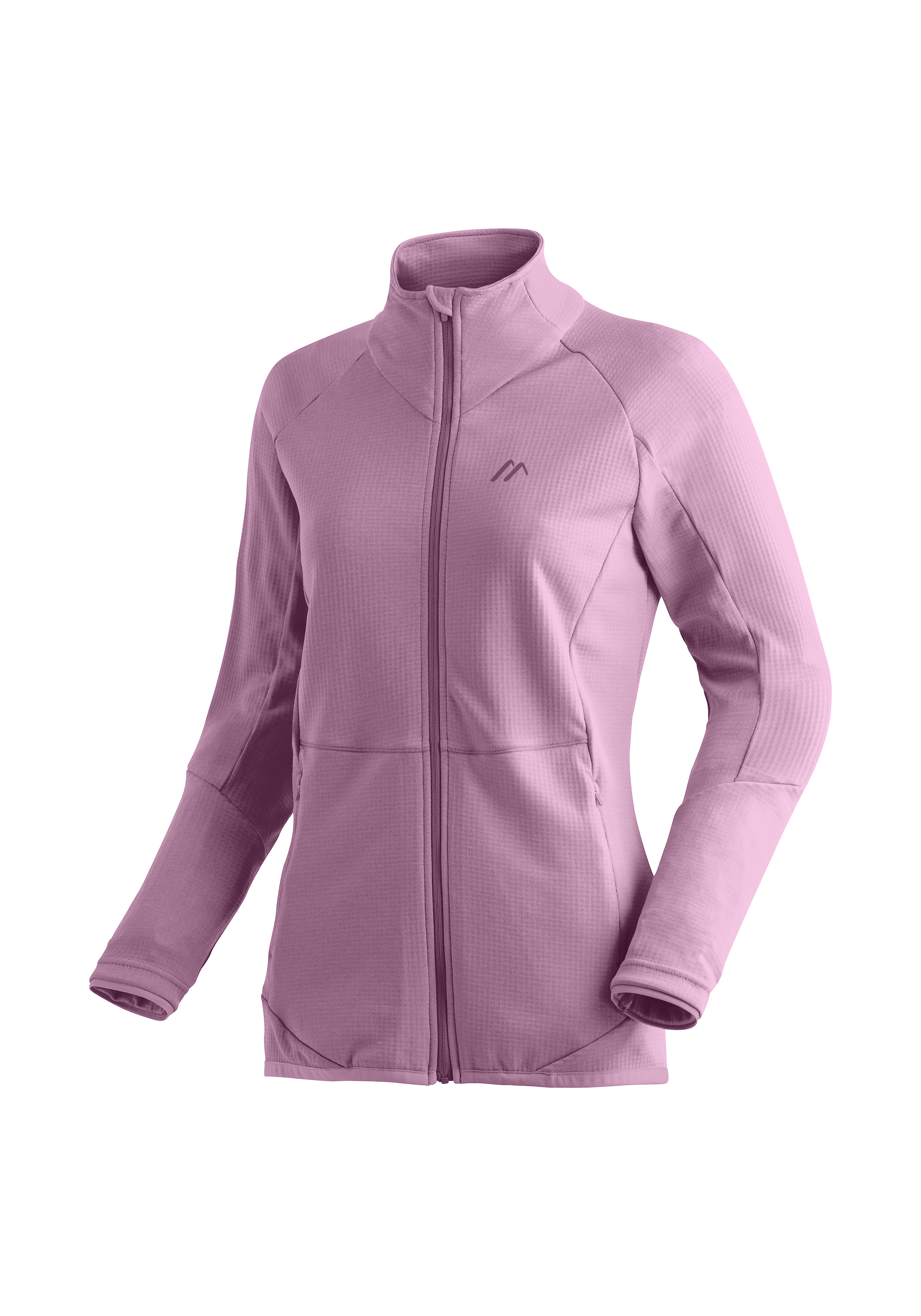 Sinaia W Frauenjacke, Fleecejacke, Reißverschluss, Langarm, Violett