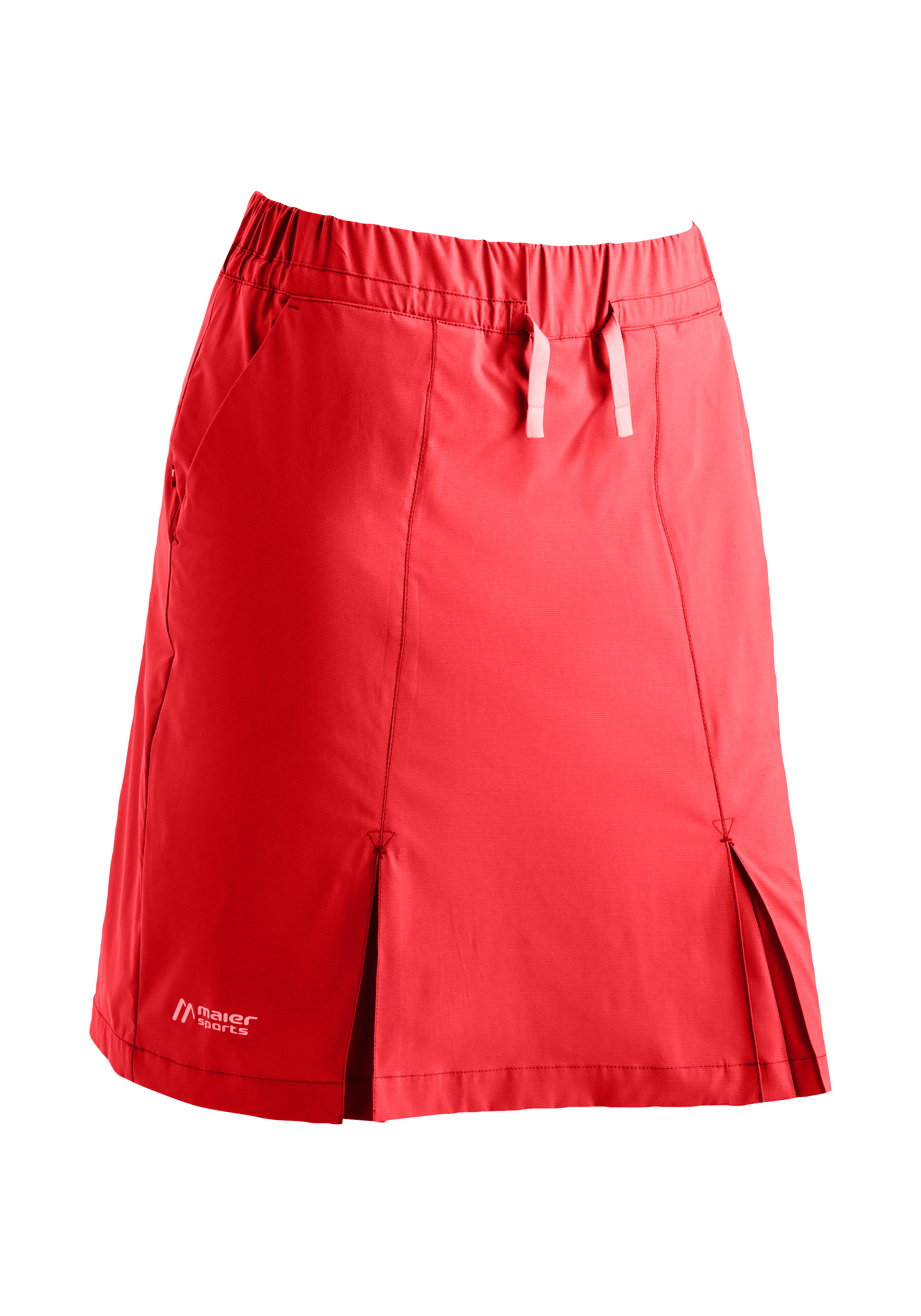 Fortunit Shortin W Rock, Kurz, Rotes, Sportsrock, Seitliche Schlitze