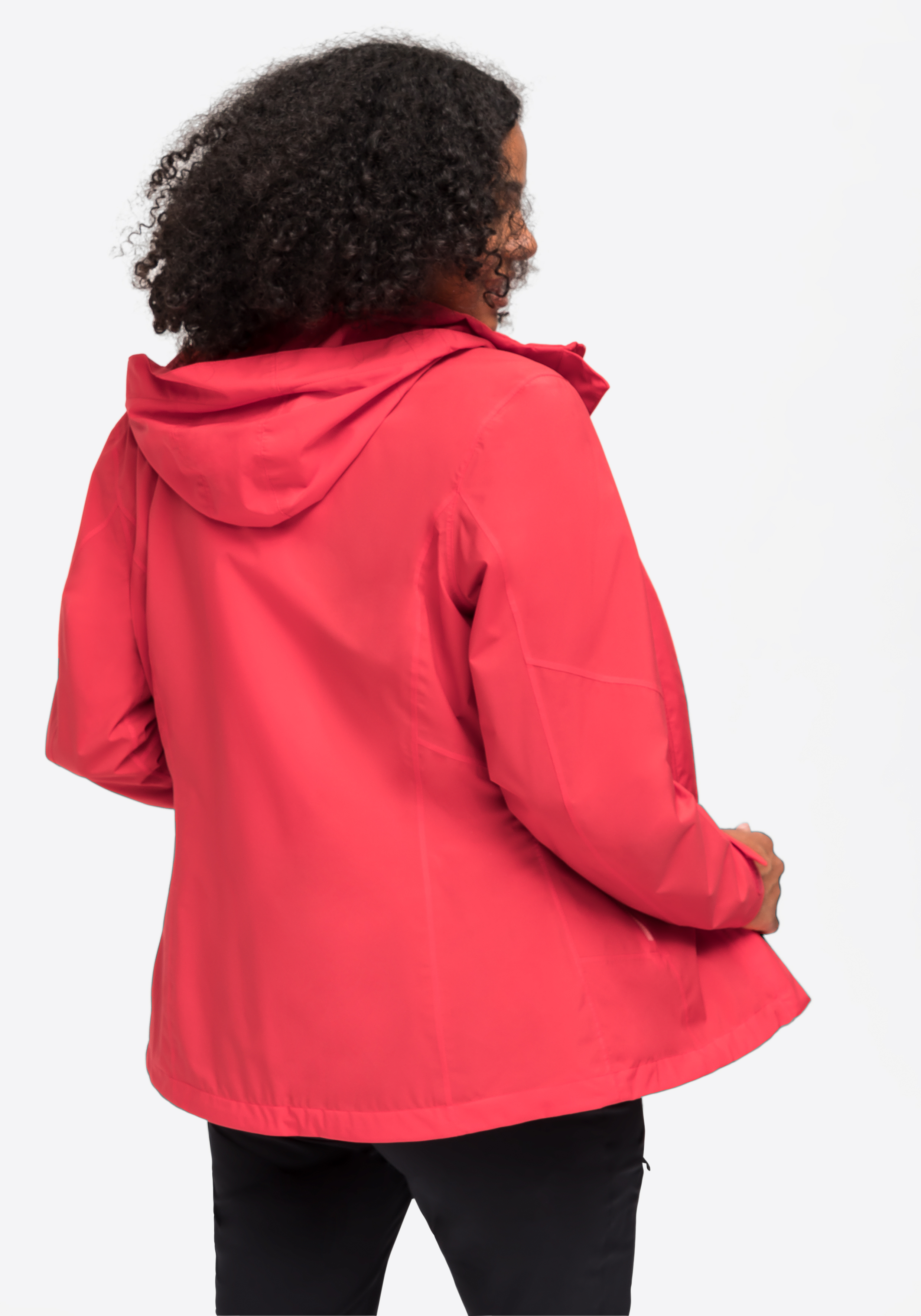 Metor rec W Mantel, Regenjacke, Kapuze, rosa, Nähte