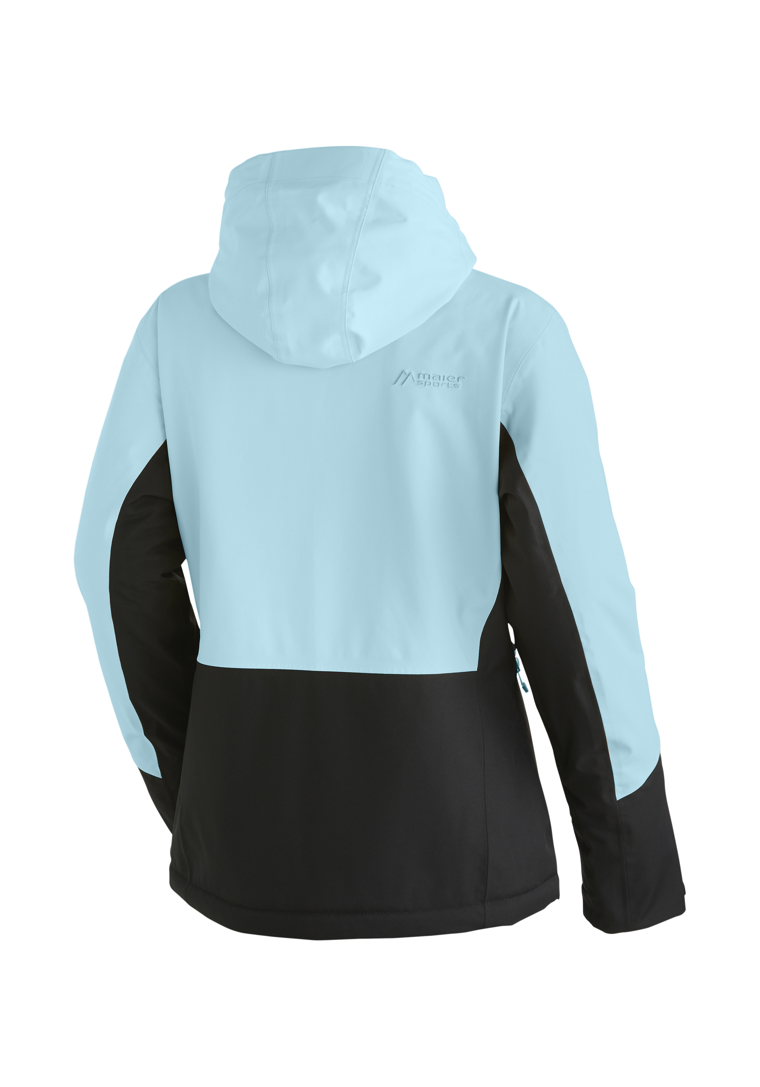 JANA Hoodie, Softshell, Colorblock, Hellblau, Schwarze Einsätze