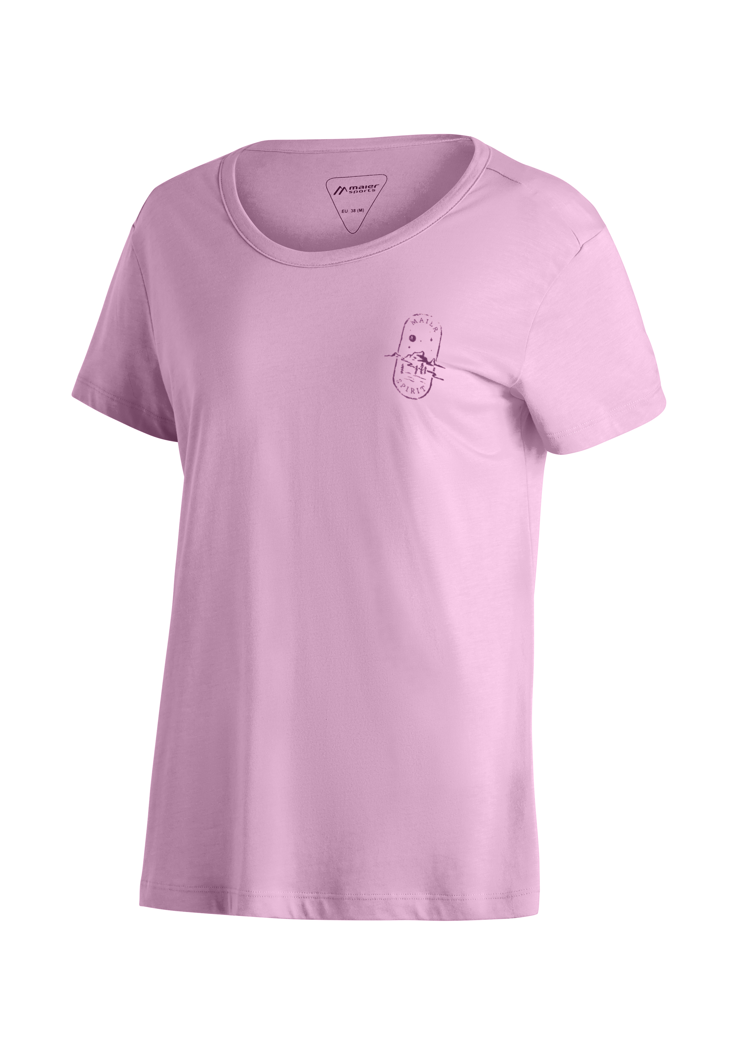 Mariella T-Shirt, Kurzarm, Pink, Rundhals, Aufnäher