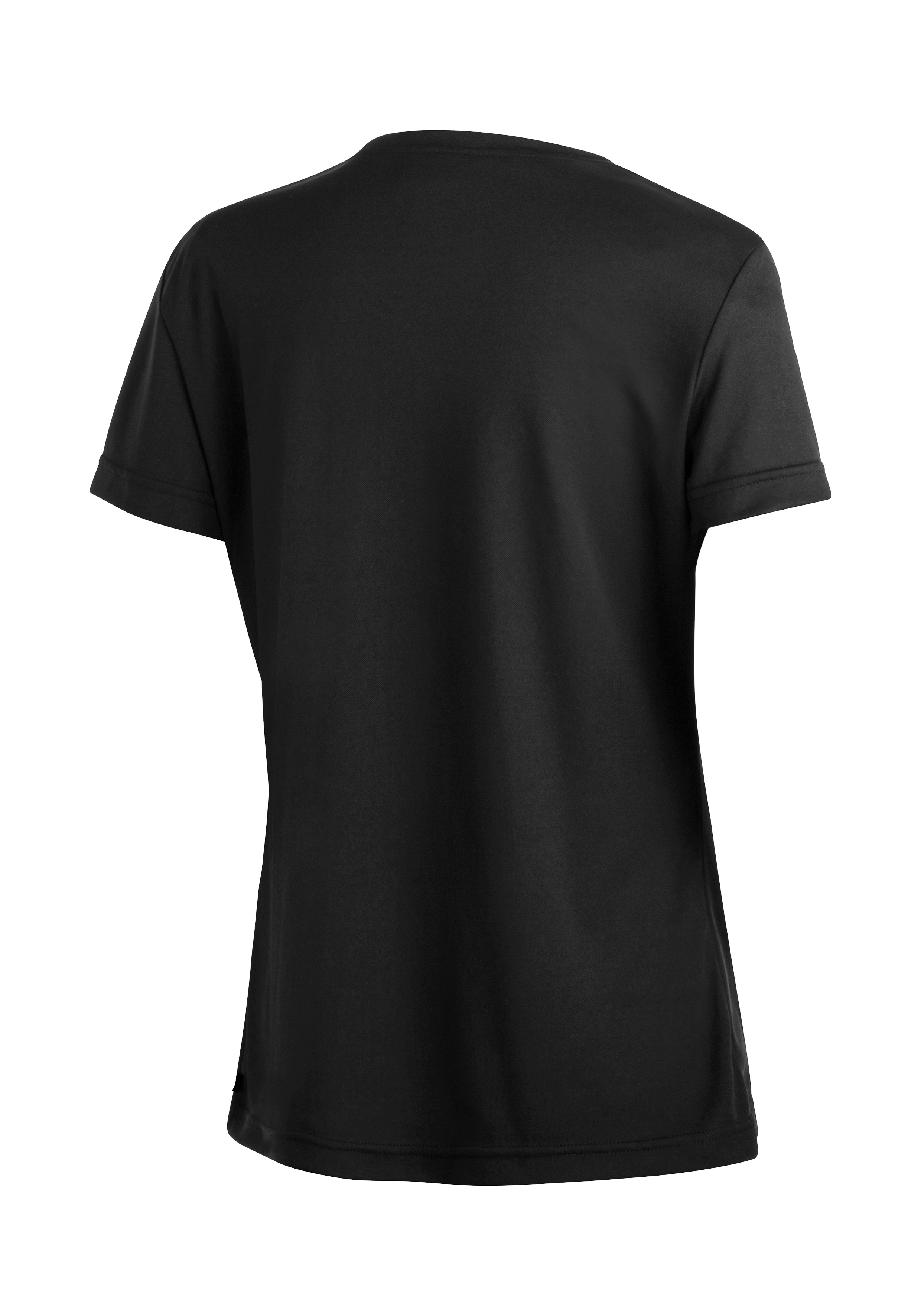 T-Shirt, Kurzarm, Schwarz, Unbedruckt, Basic Tee