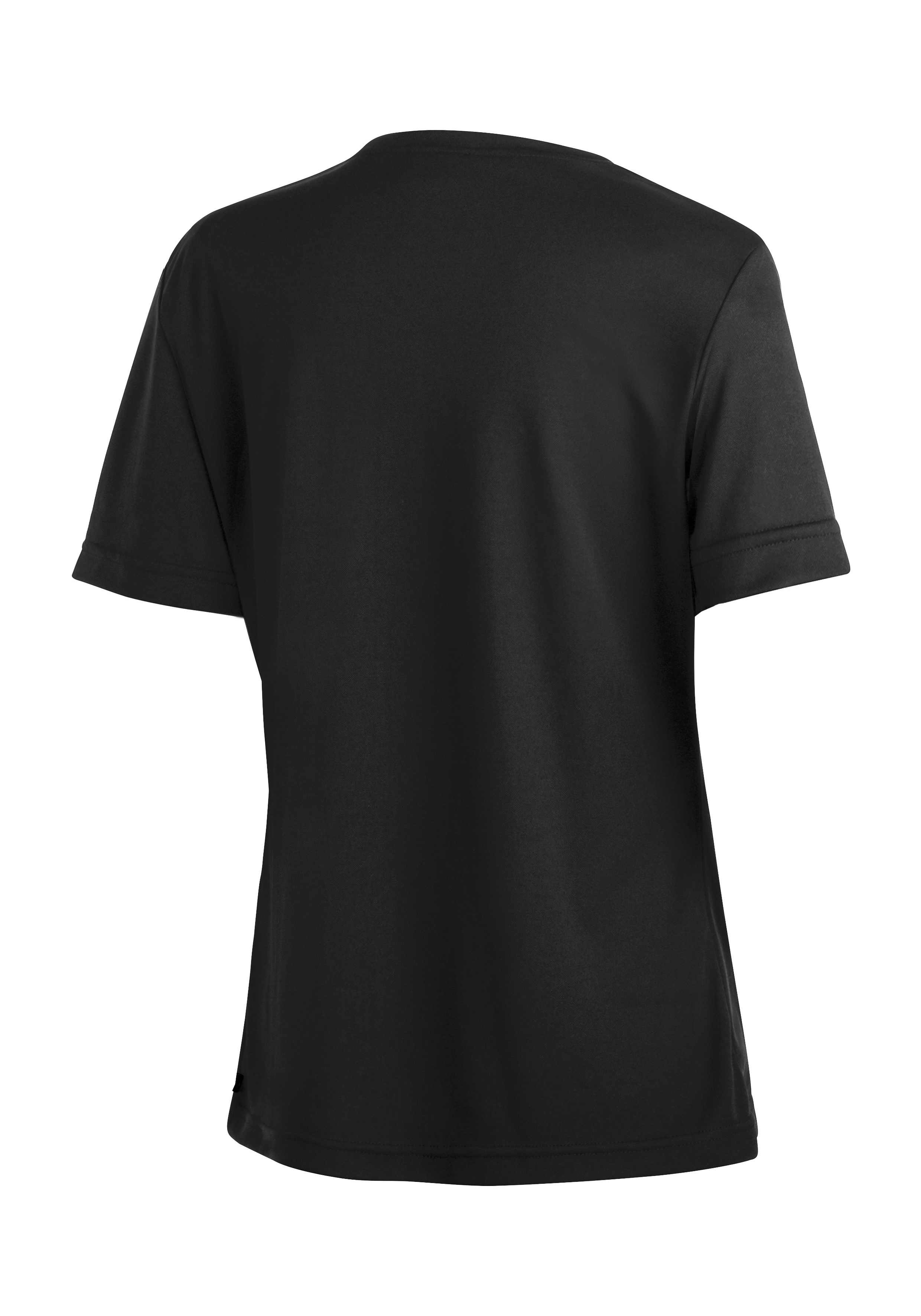 Waltraud H/S T-Shirt, Kurzarm, Schwarz, Unbedruckt, Basic Tee, T-Shirt, Kurzarm, Schwarz, Rundhals, Uni-Farbe