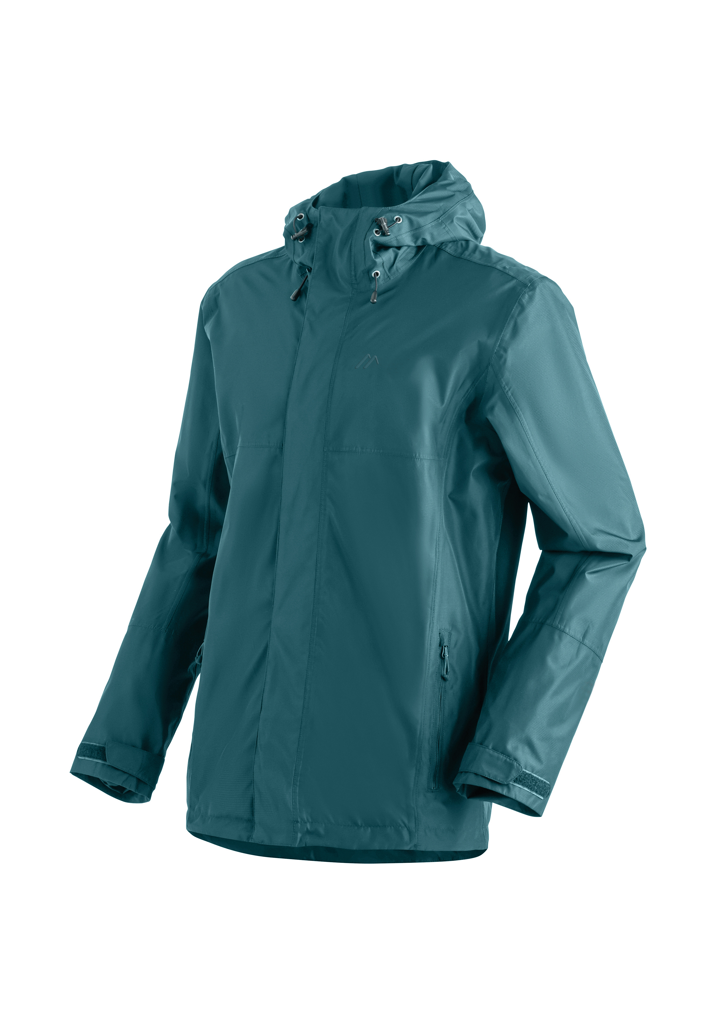 Outdoorjacke, Regenjacke, Hardshell, Kapuze, Reißverschlusstasche