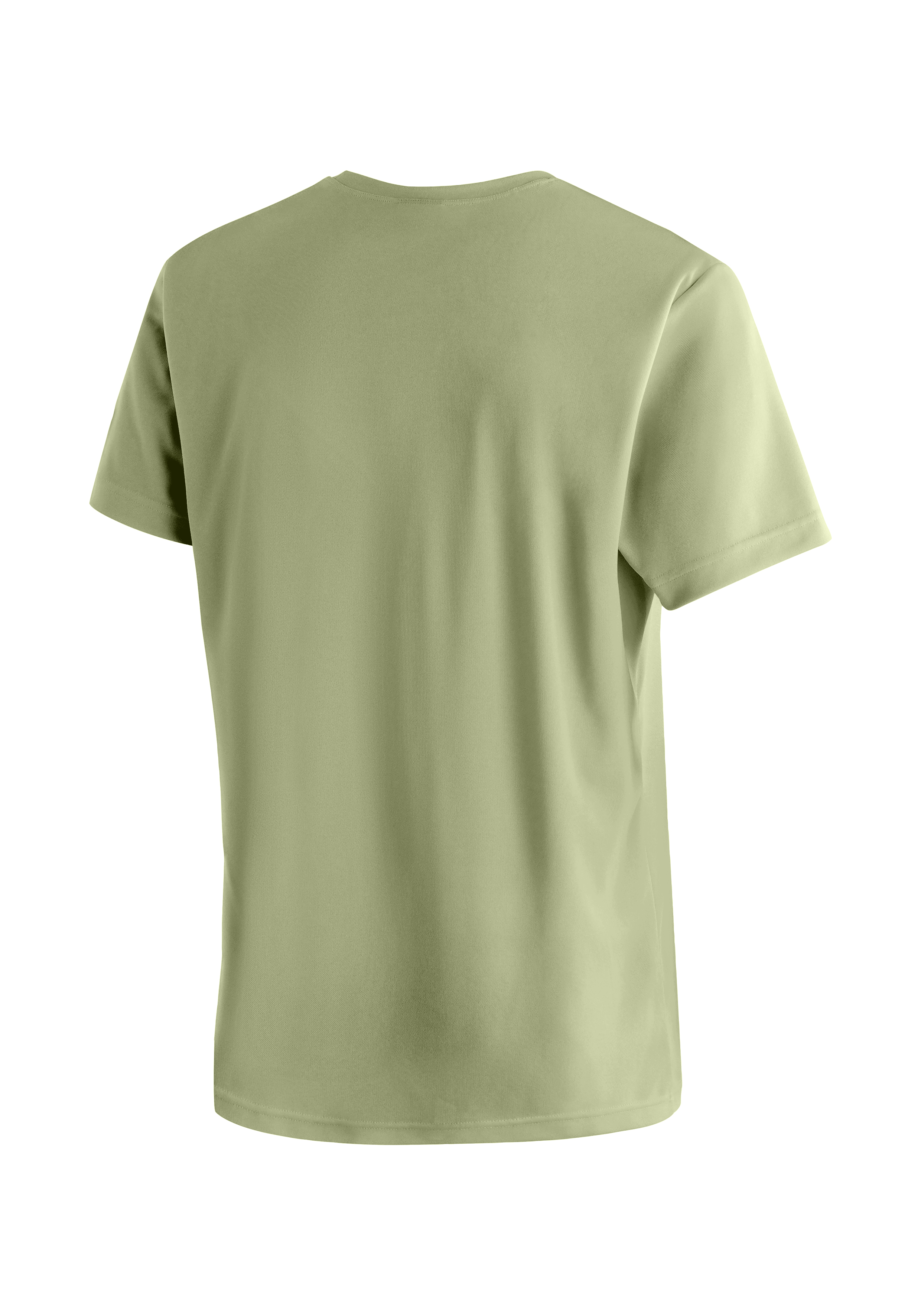 T-Shirt, Kurzarm, Uni, Olive, Baumwolle