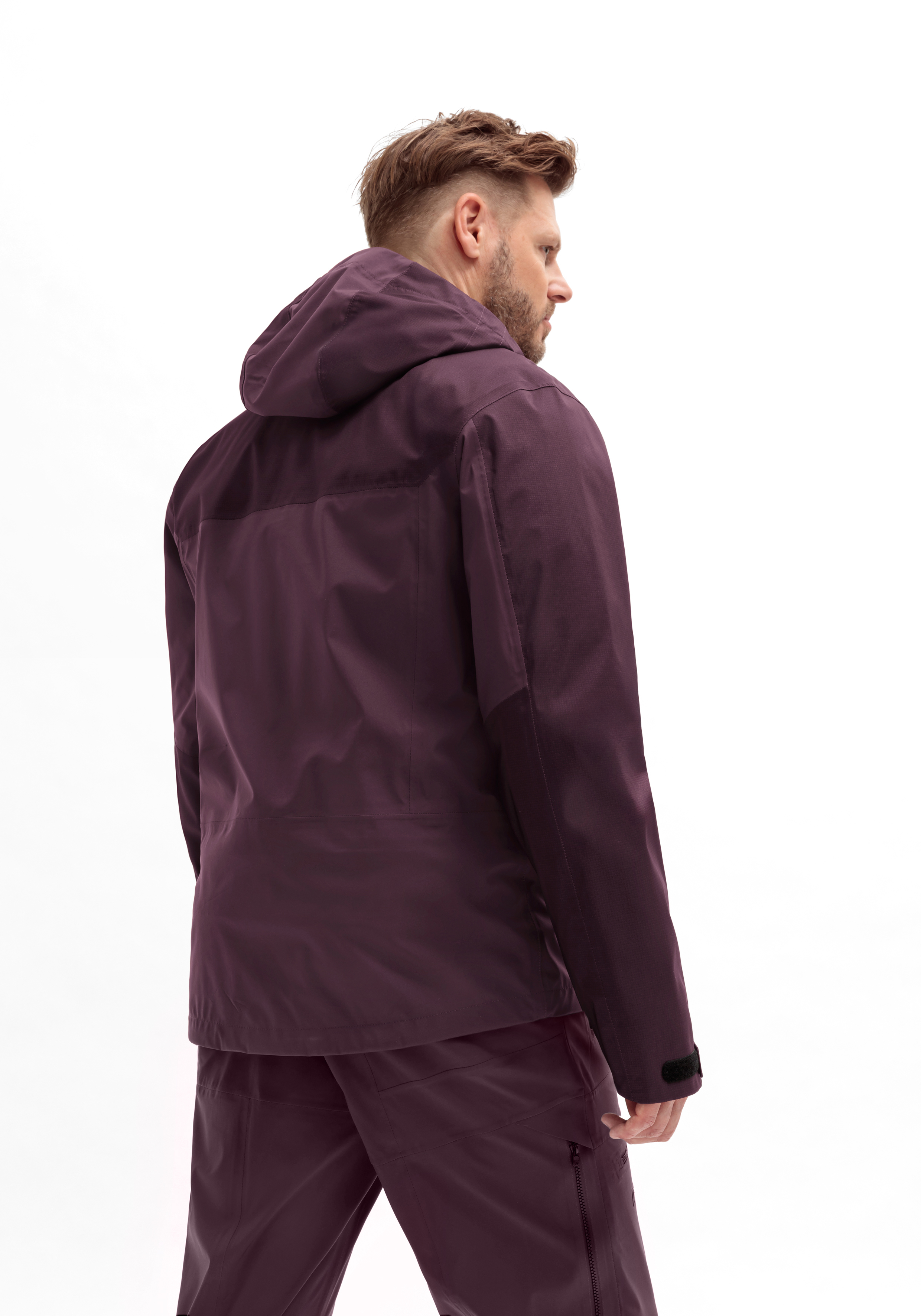 Marsicano 3lg Mantel, Jacke, Erwachsener, Mann, Person, Hoodie, Jacke, Herrenmode, Violett, Regenjacke?